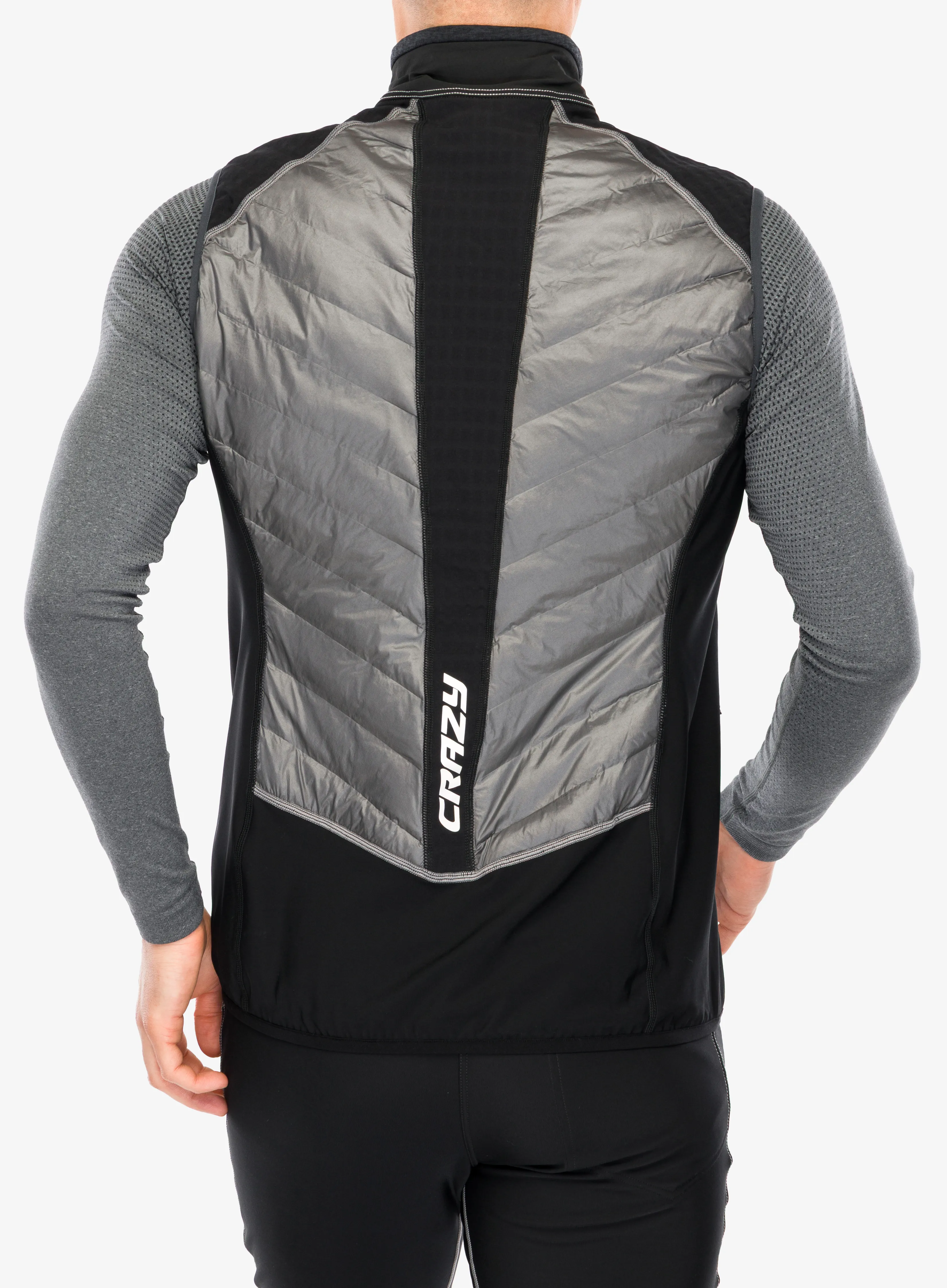 Podložen brezrokavnik Crazy Vest Flame - black