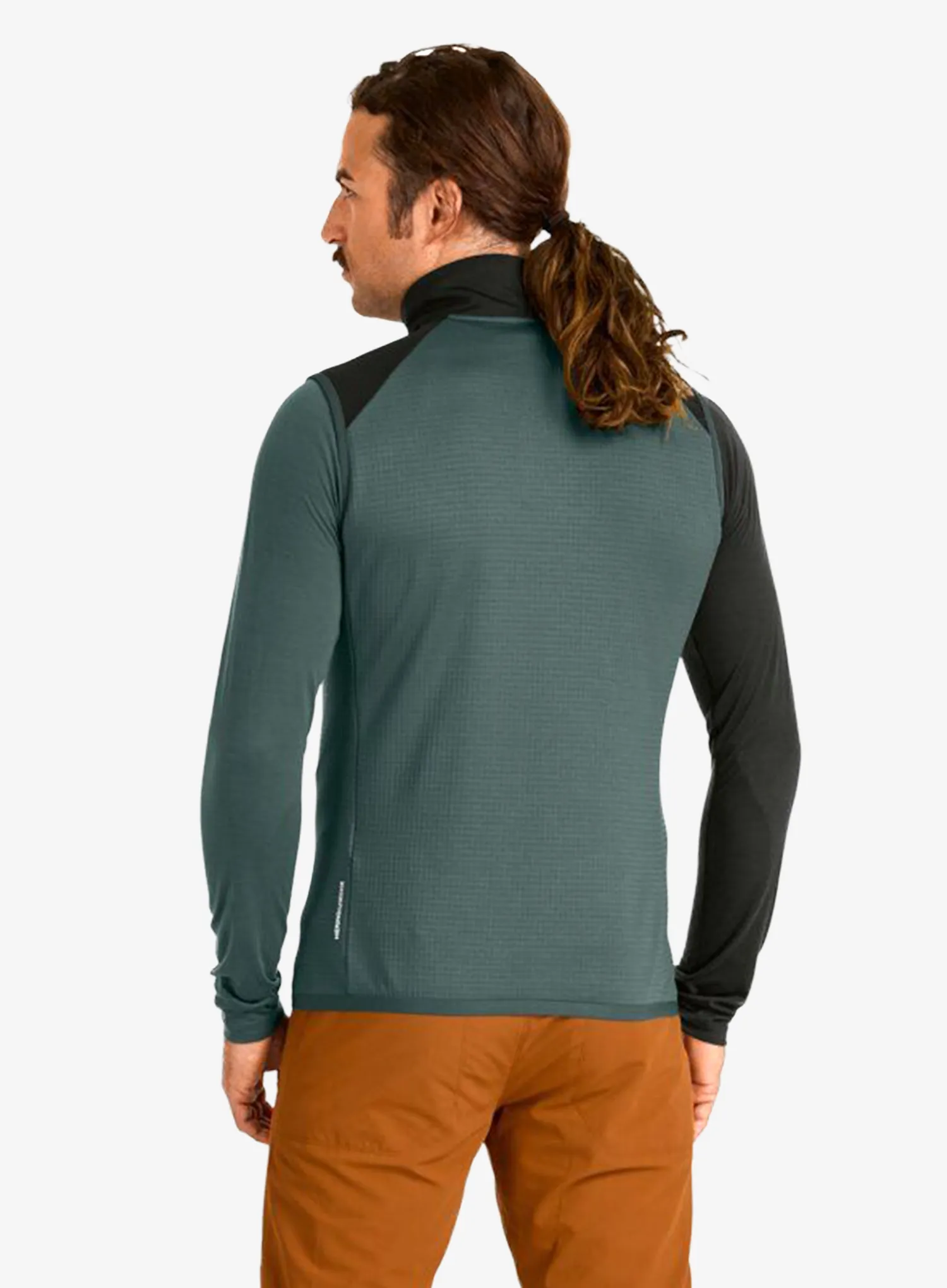 Brezrokavnik Ortovox Fleece Grid Vest - dark arctic grey