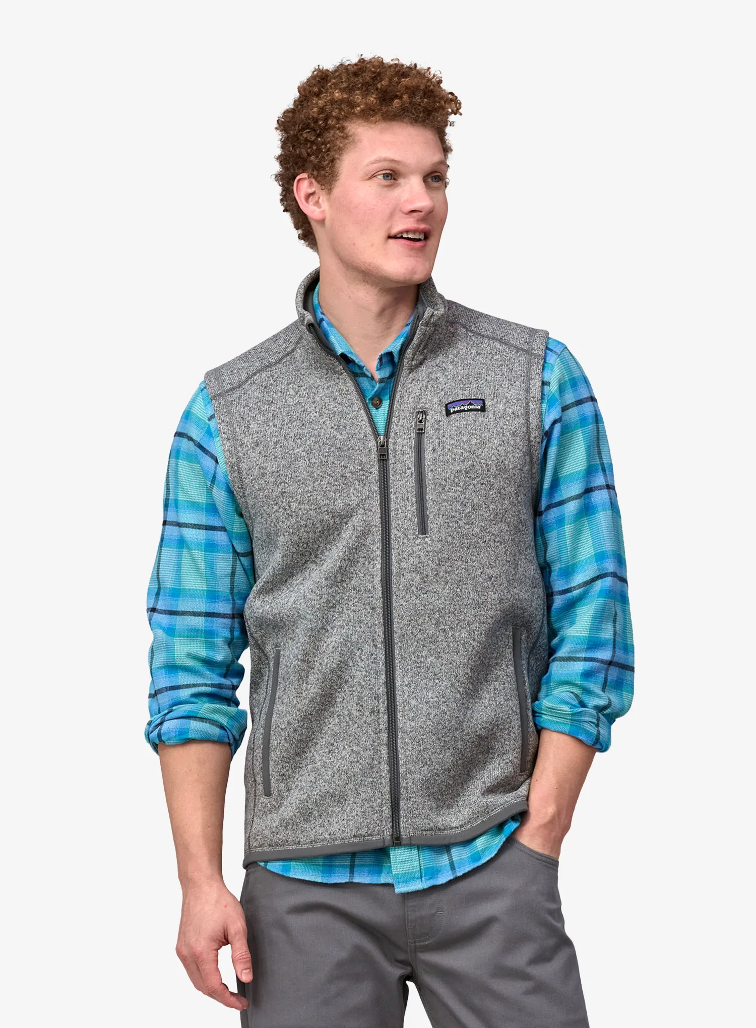 Moški brezrokavnik Patagonia Better Sweater Vest - stonewash