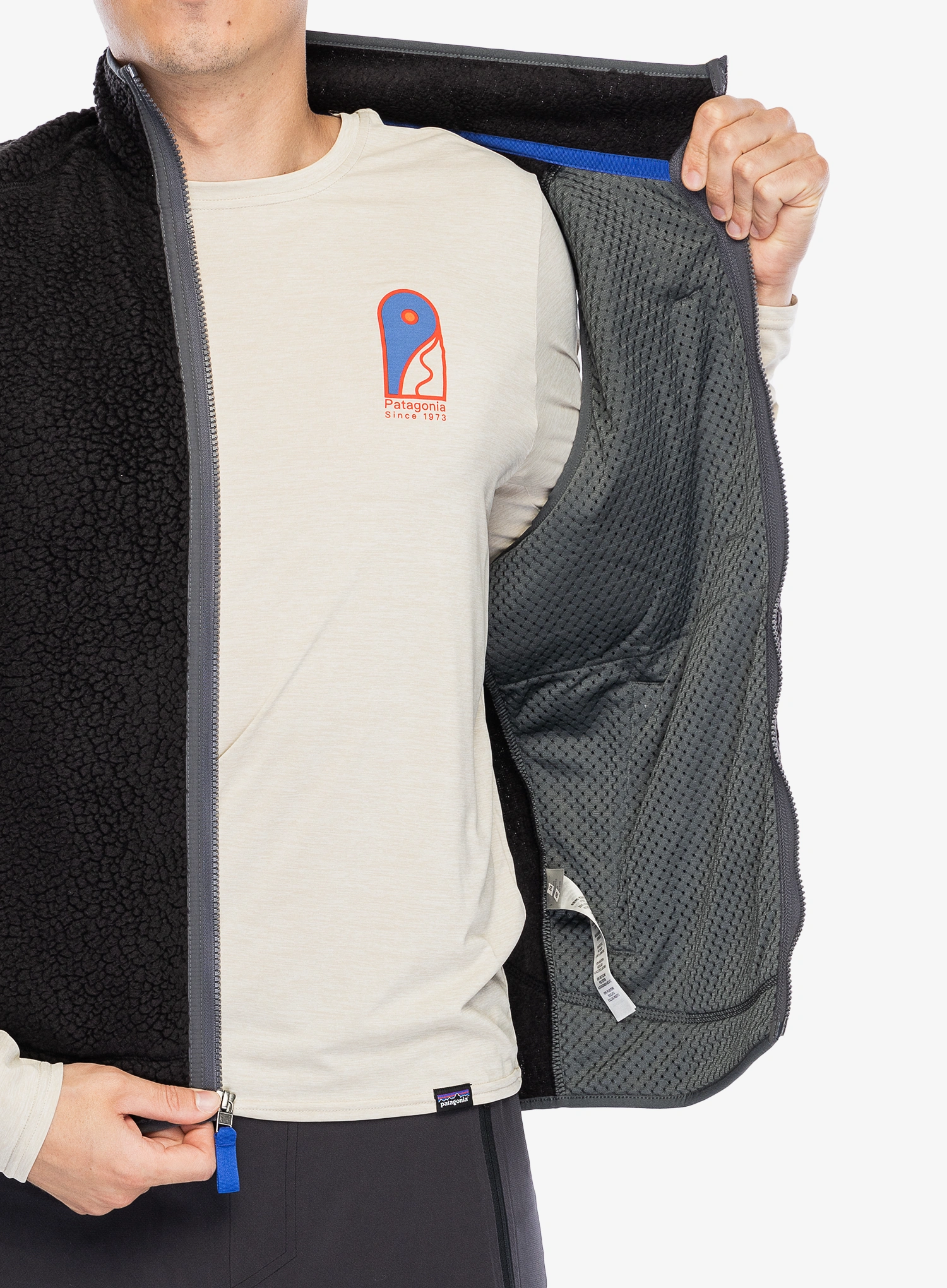 Brezrokavnik Patagonia Retro Pile Vest - black/forge grey