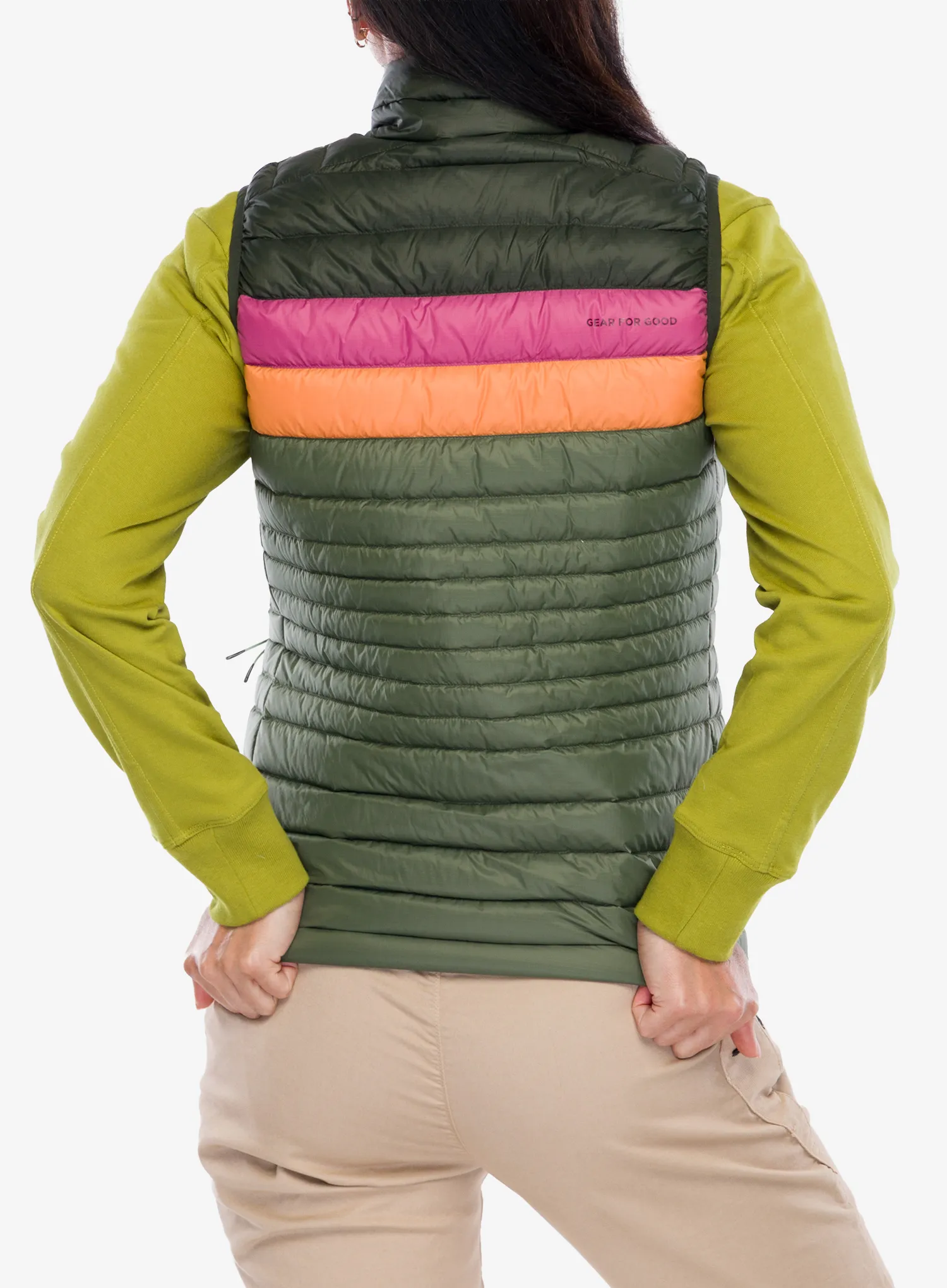 Ženski brezrokavnik Cotopaxi Fuego Down Vest - woods/fatigue
