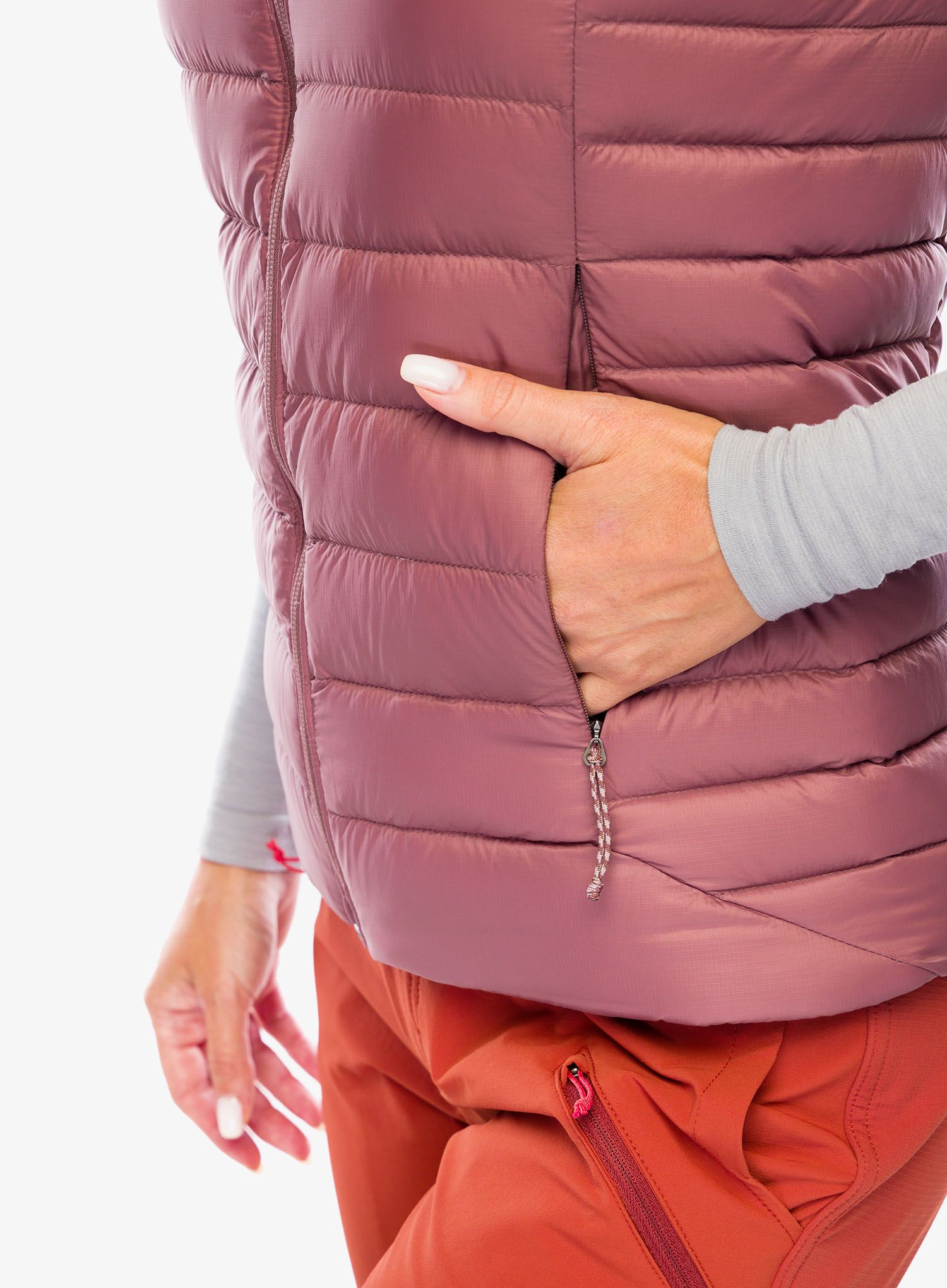 Ženski brezrokavnik Patagonia Down Sweater Vest - dulse mauve