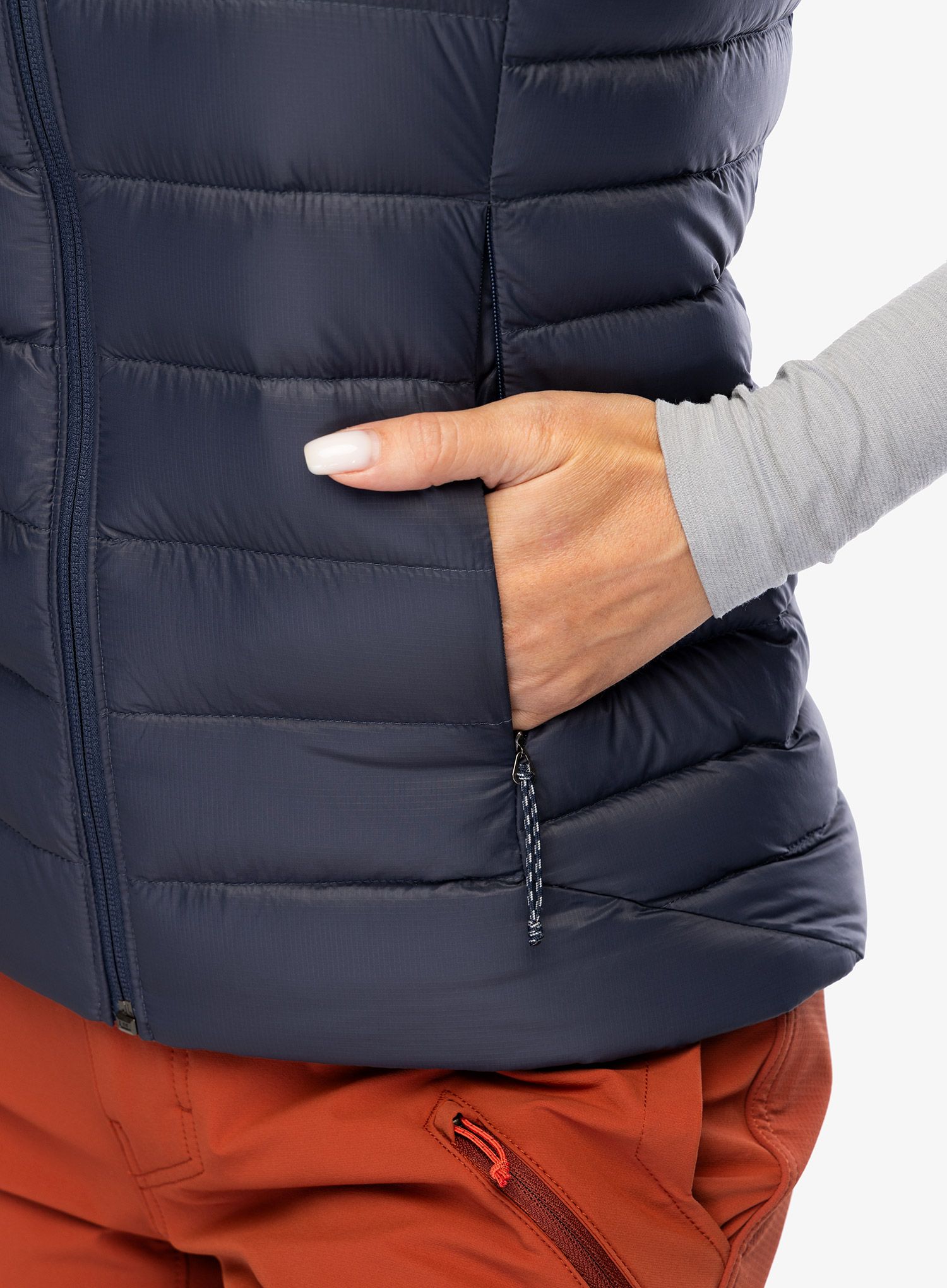 Ženski brezrokavnik Patagonia Down Sweater Vest - smolder blue