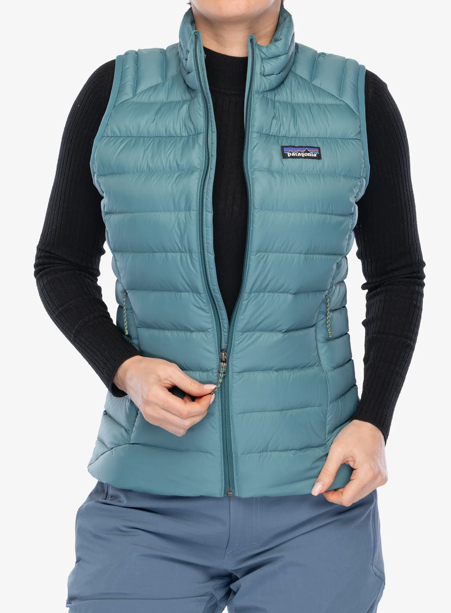 Ženski brezrokavnik Patagonia Down Sweater Vest - wetland blue