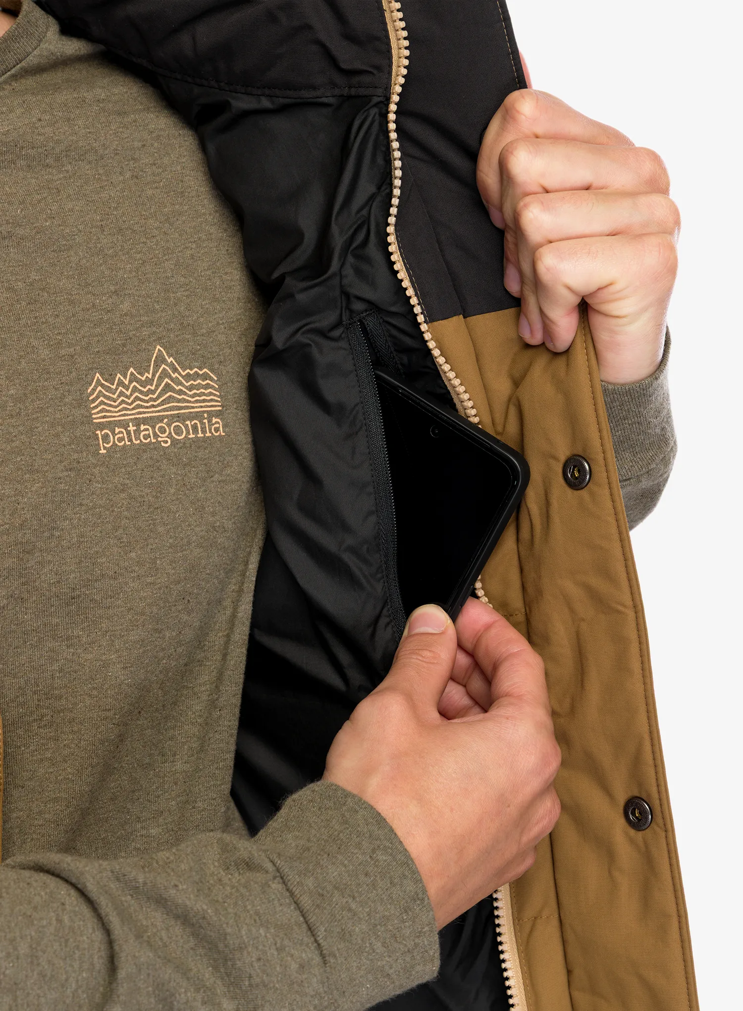 Puhasti brezrokavnik Patagonia Downdrift Vest - coriander brown