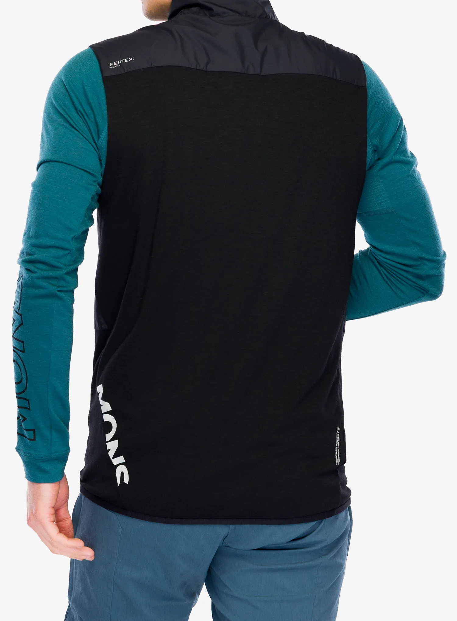 Kolesarski brezrokavnik Mons Royale Diversion Merino Wind Vest - black