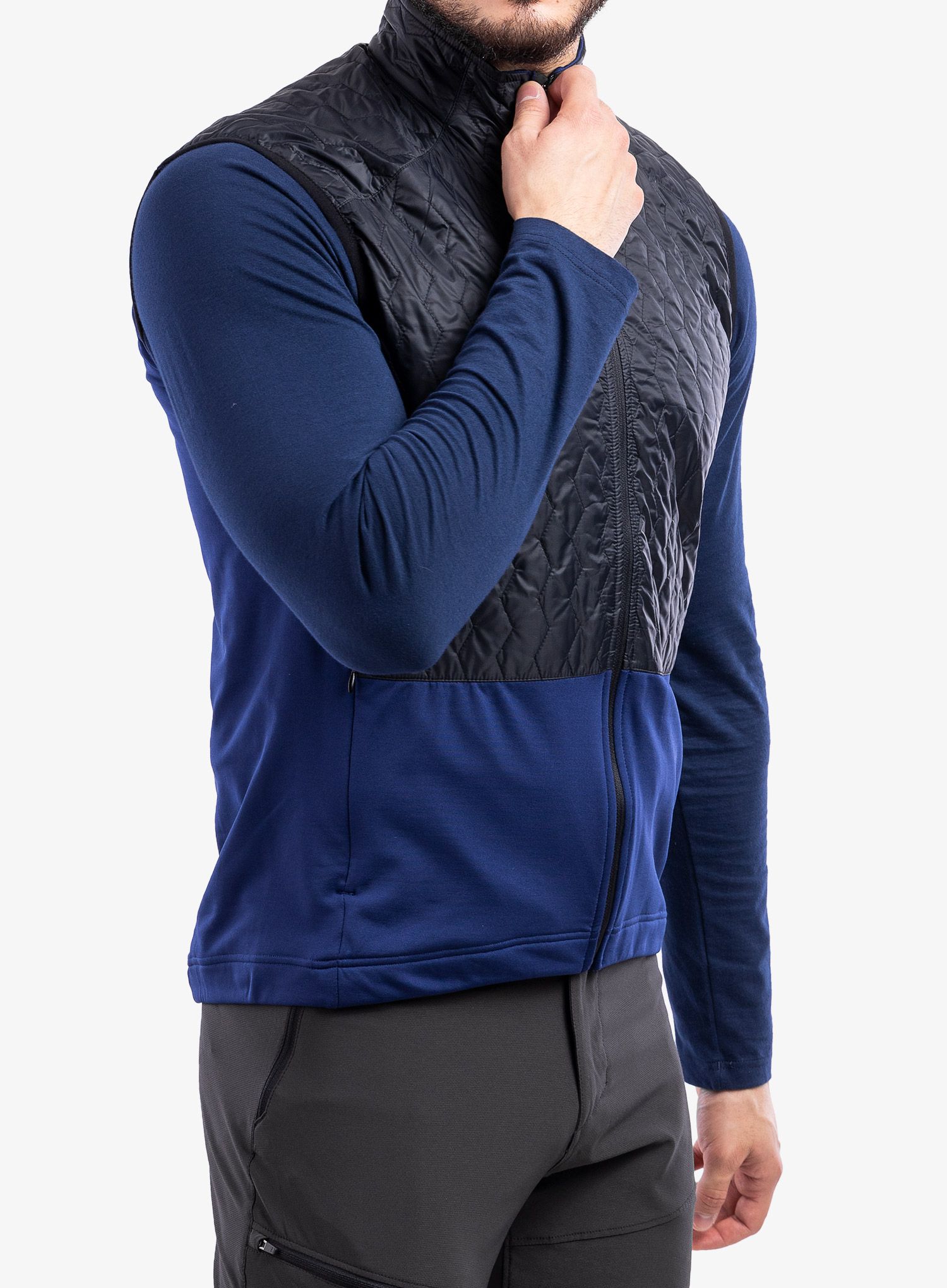 Moški brezrokavnik Sensor Infinity Zero Vest - black/deep blue