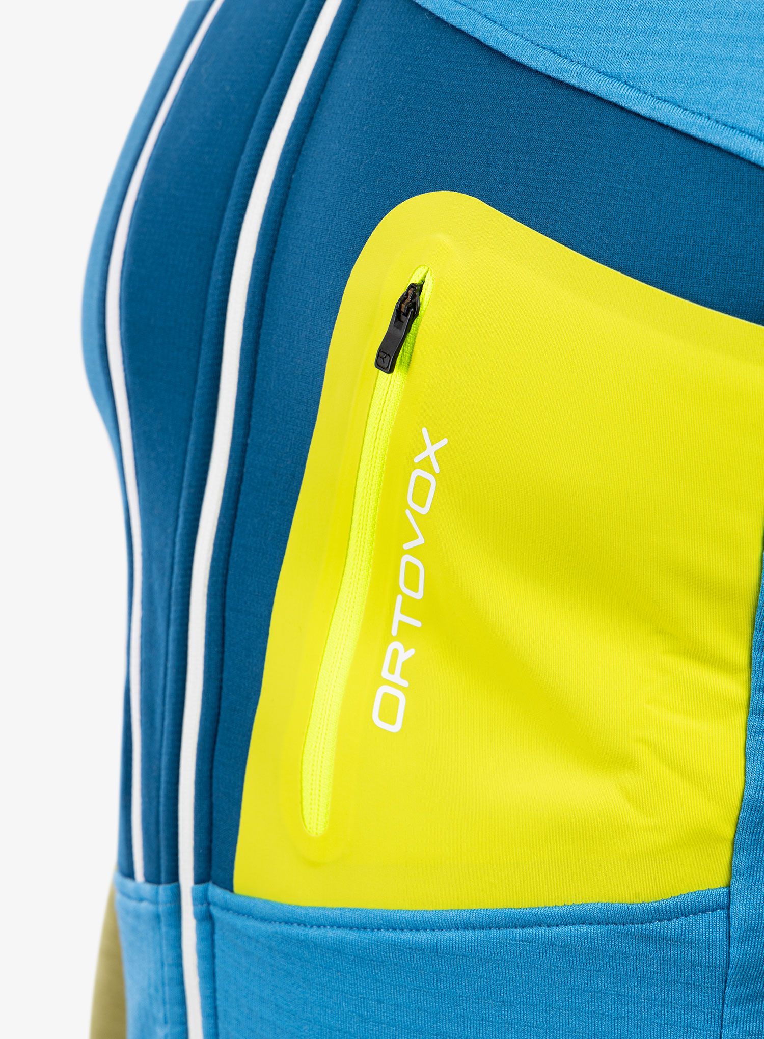Moški brezrokavnik Ortovox Fleece Grid Vest - heritage blue