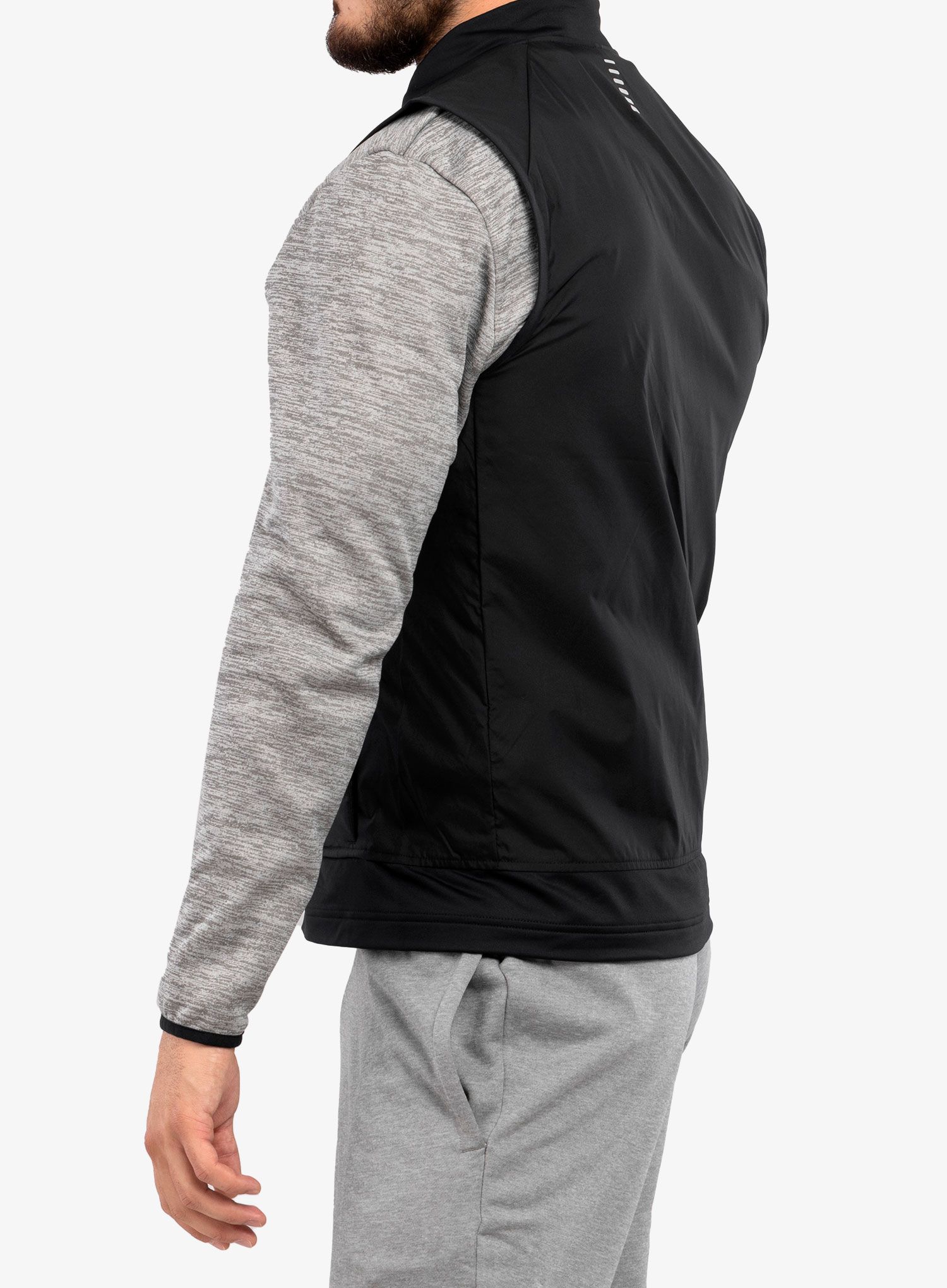 Moški brezrokavnik Under Armour Run Insulate Vest - black/reflective