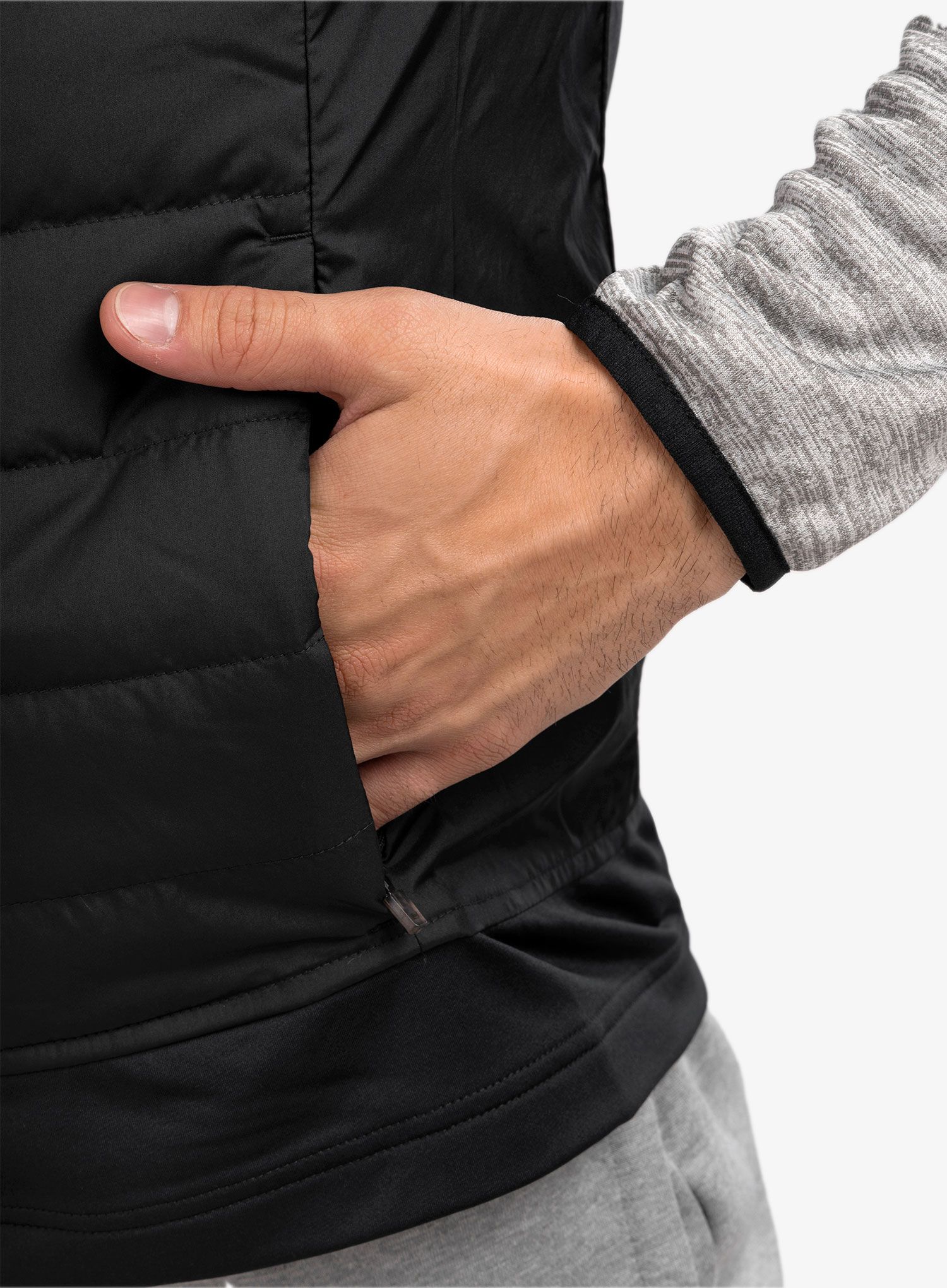 Moški brezrokavnik Under Armour Run Insulate Vest - black/reflective