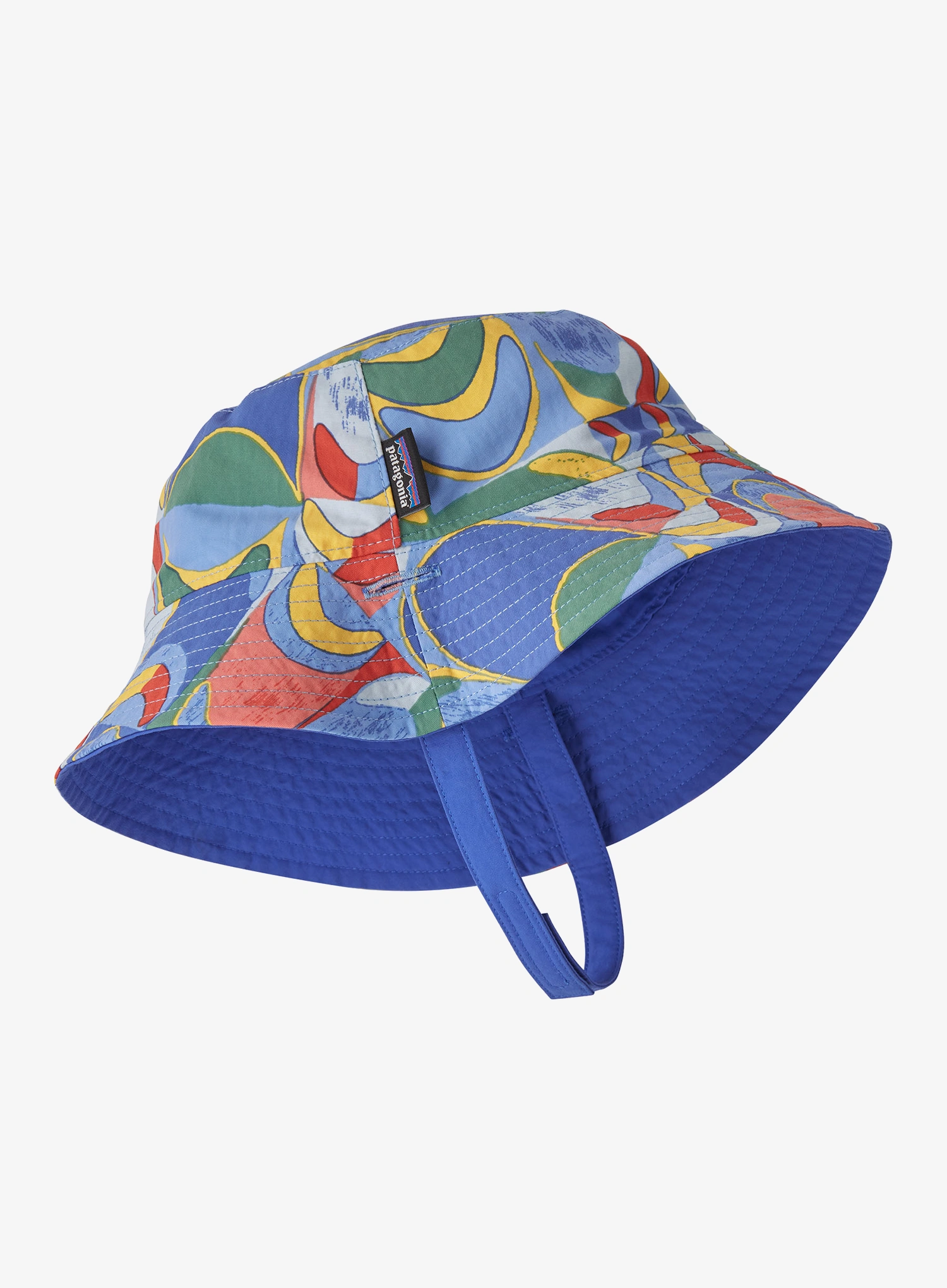 Otroški klobuk Patagonia Baby Sun Bucket Hat - swallowtail geo/eddy blue