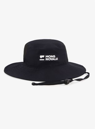 Pohodniški klobuk Mons Royale Velocity Bucket Hat - black