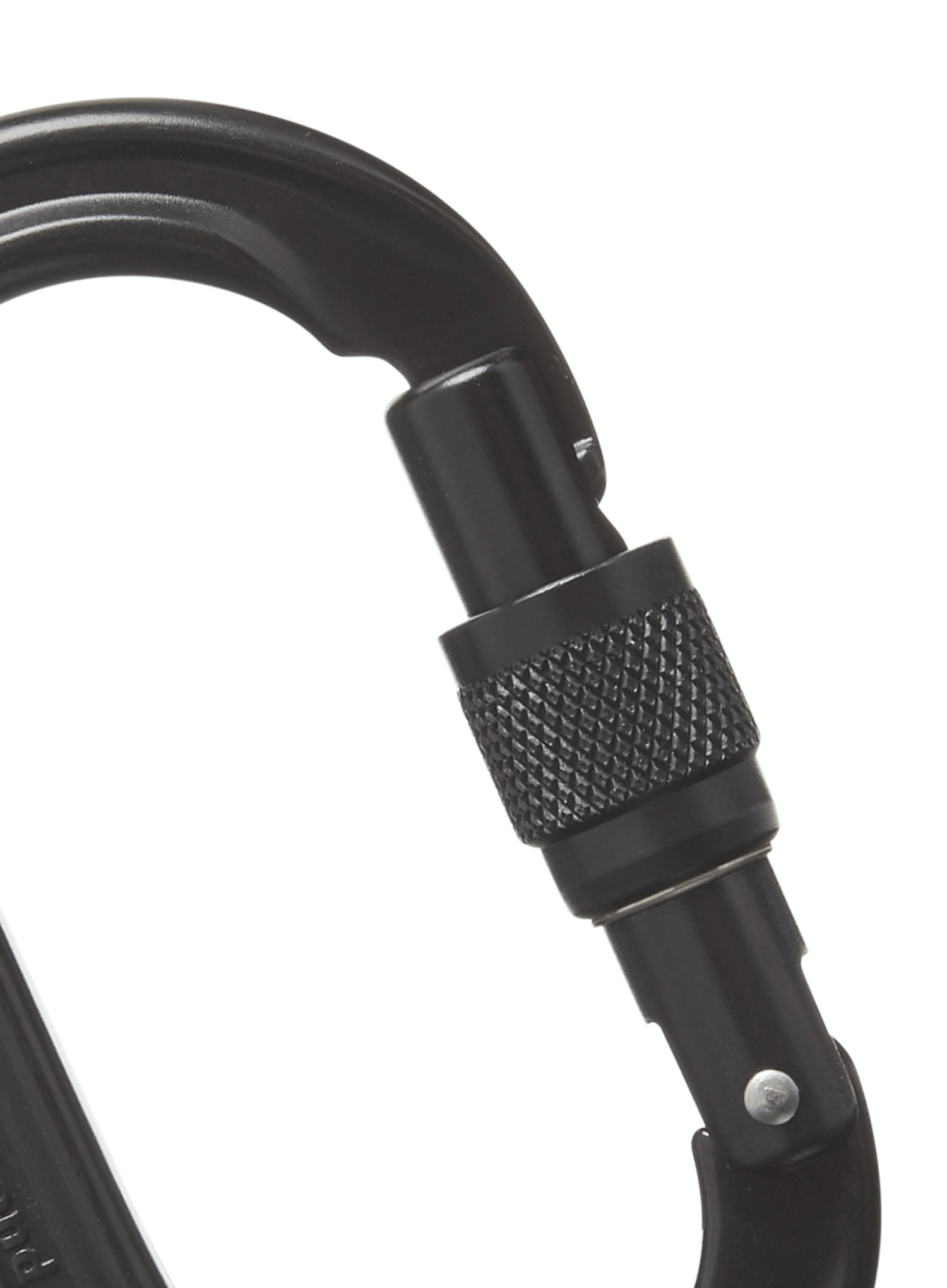 Vponka Black Diamond Oval Keylock Screwgate Carabiner - black