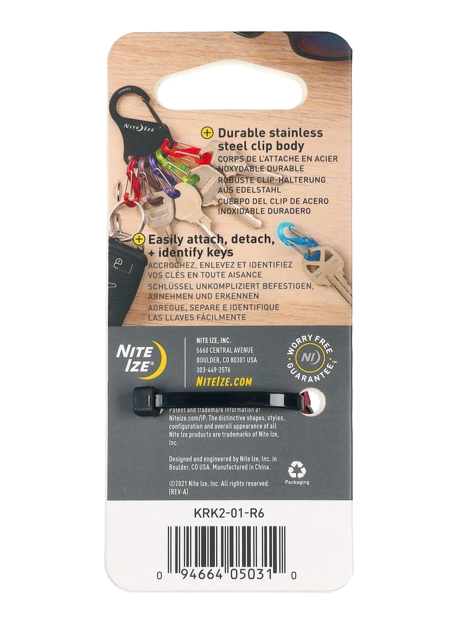 Vponka Nite Ize KeyRack S-Biner  - black