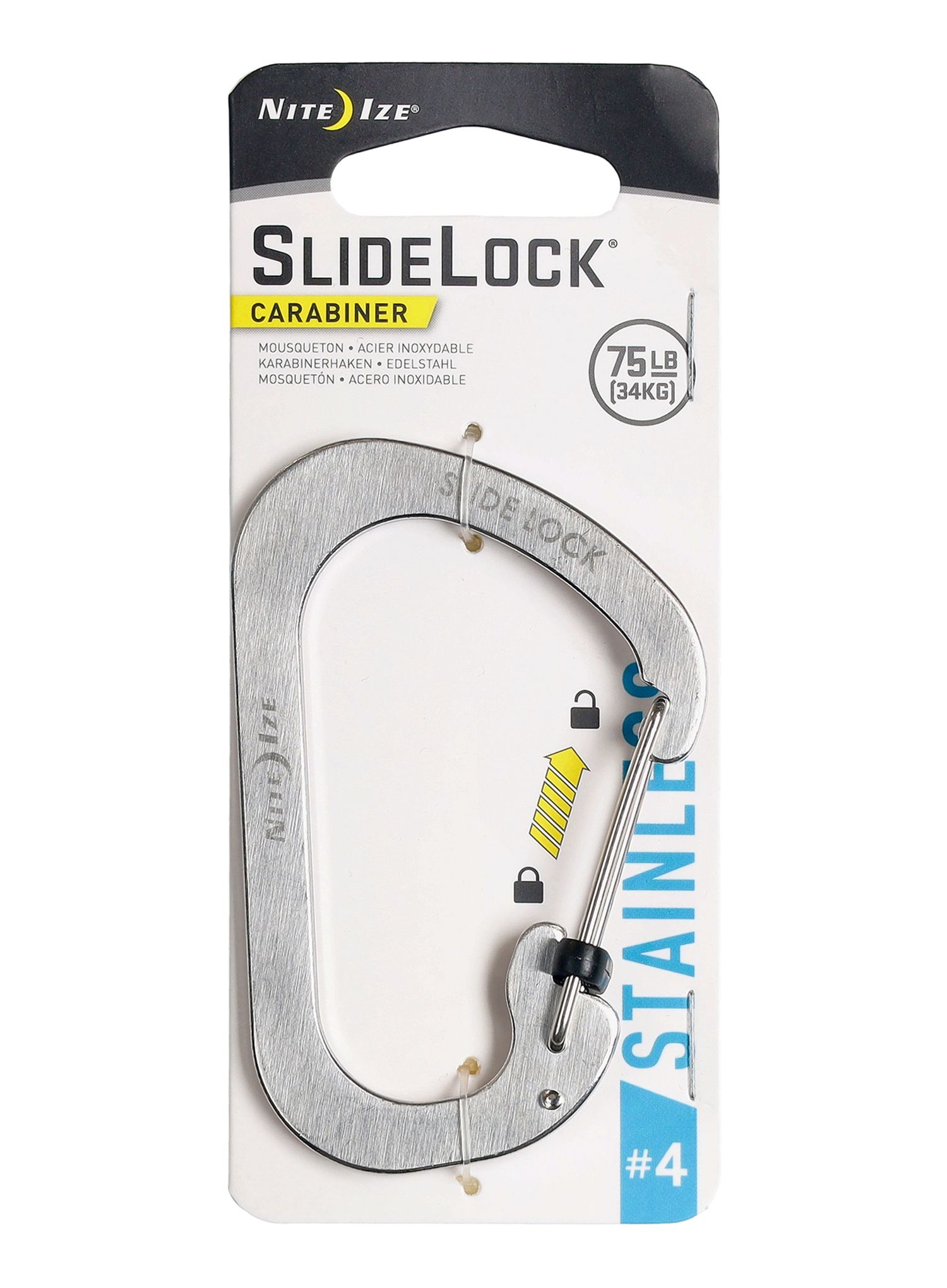 Vponka Nite Ize SlideLock Carabiner 4 - steel
