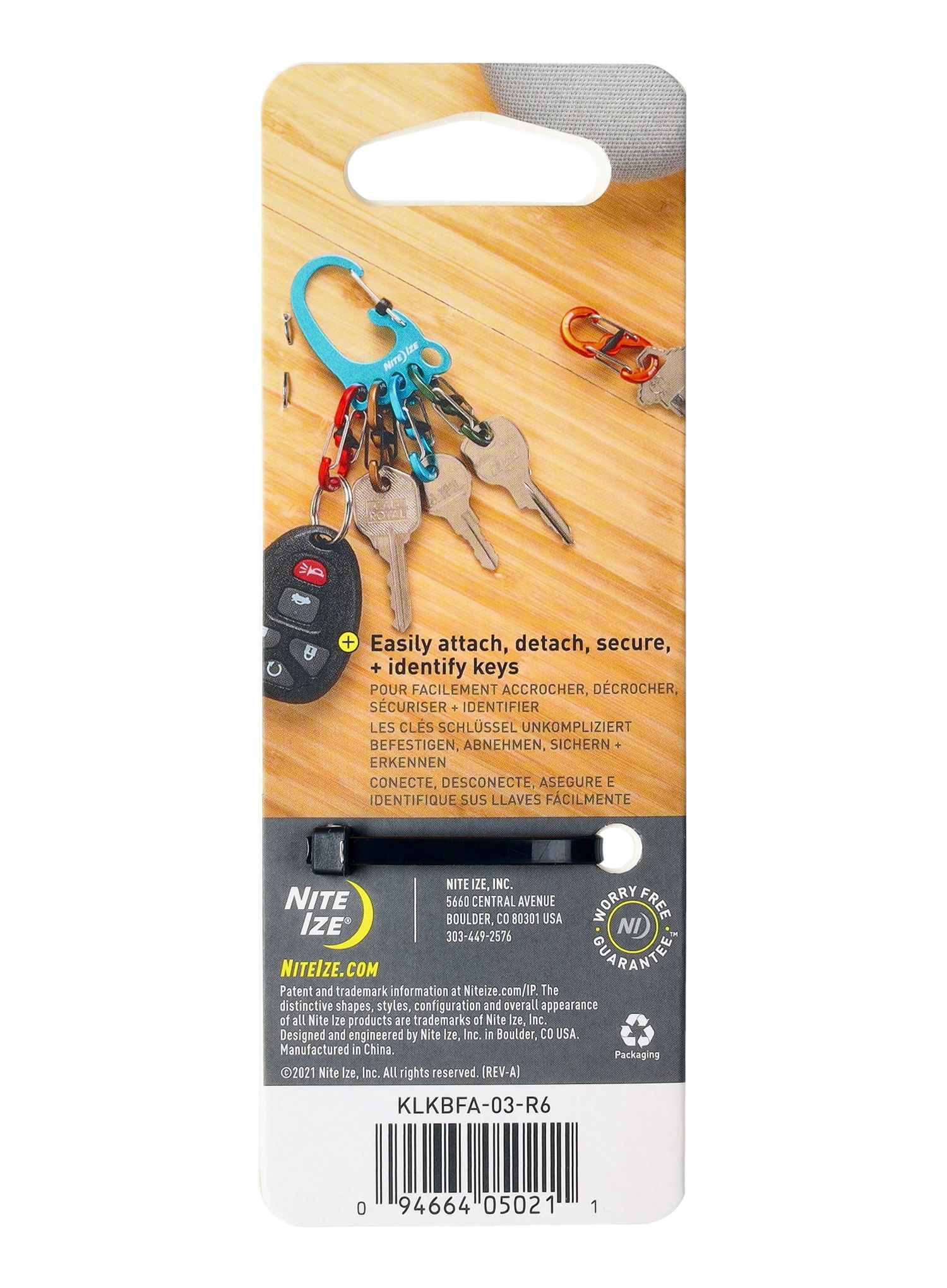 Vponka Nite Ize BigFoot Locker KeyRack Aluminum - blue