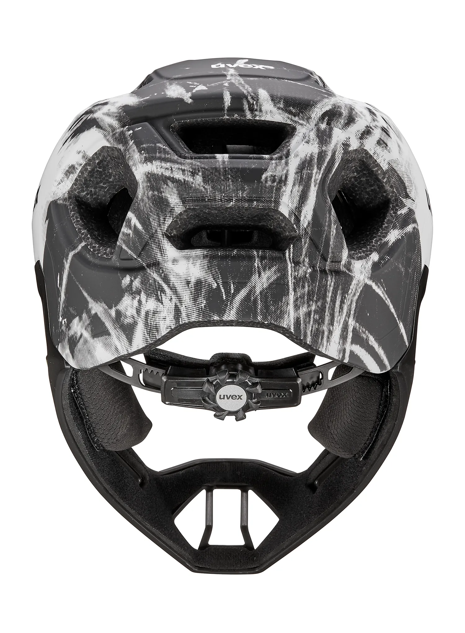 Otroška čelada Uvex React Jr. Fullface - black/white matt