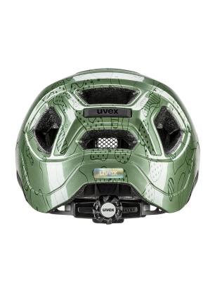 Kolesarska čelada za otroke Uvex React JR. - moss green altimeter