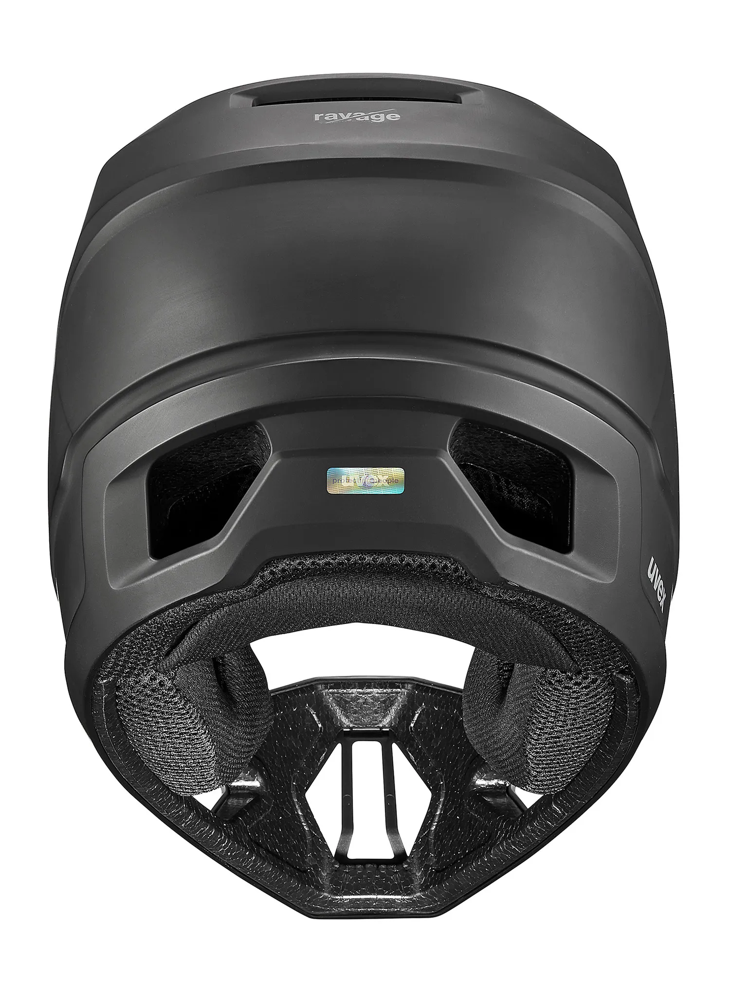 Čelada MTB Uvex Ravage - black/rhino matt