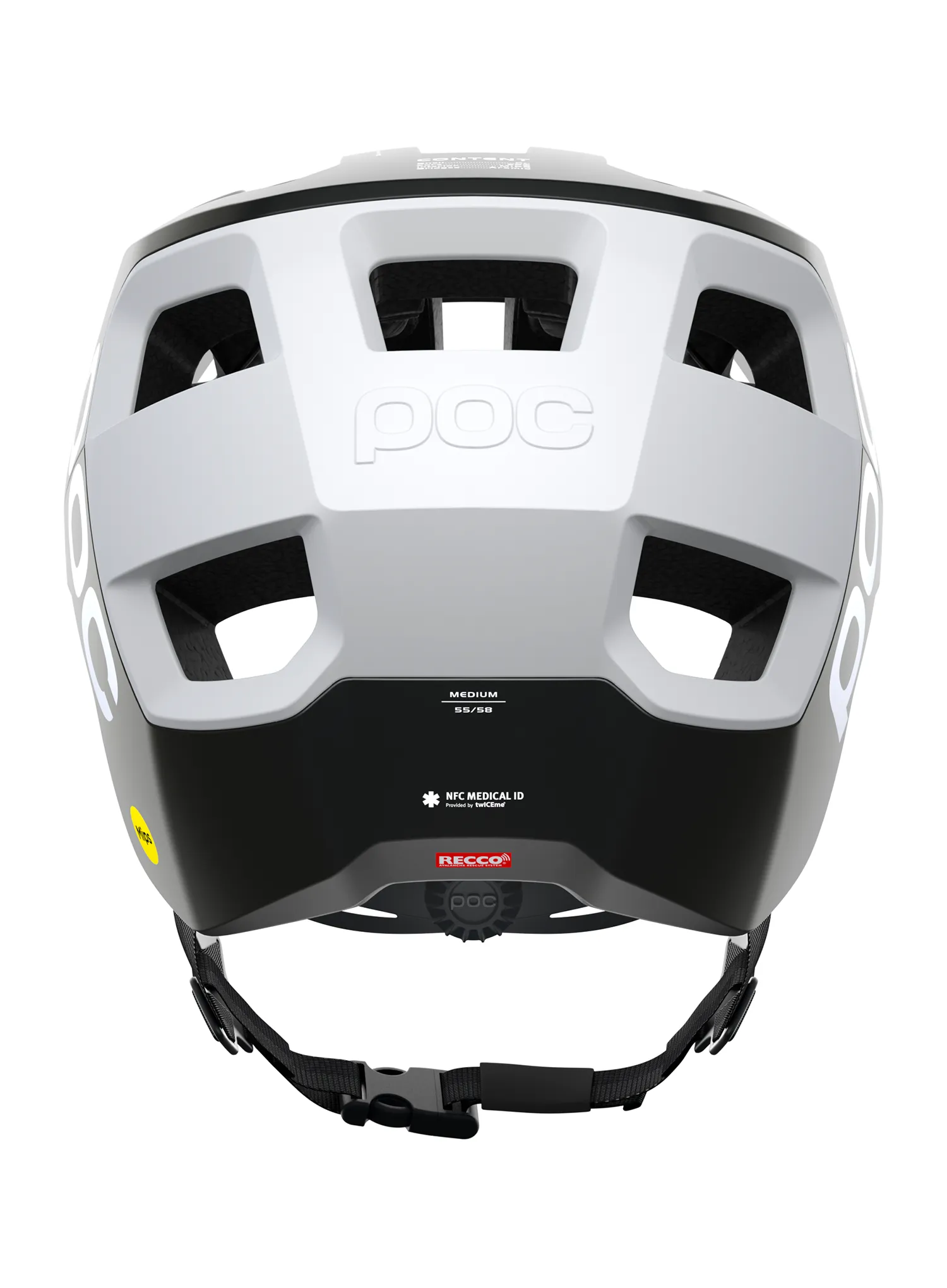 Kolesarska čelada POC Kortal Race Mips - uranium blk mat/hydrogen white