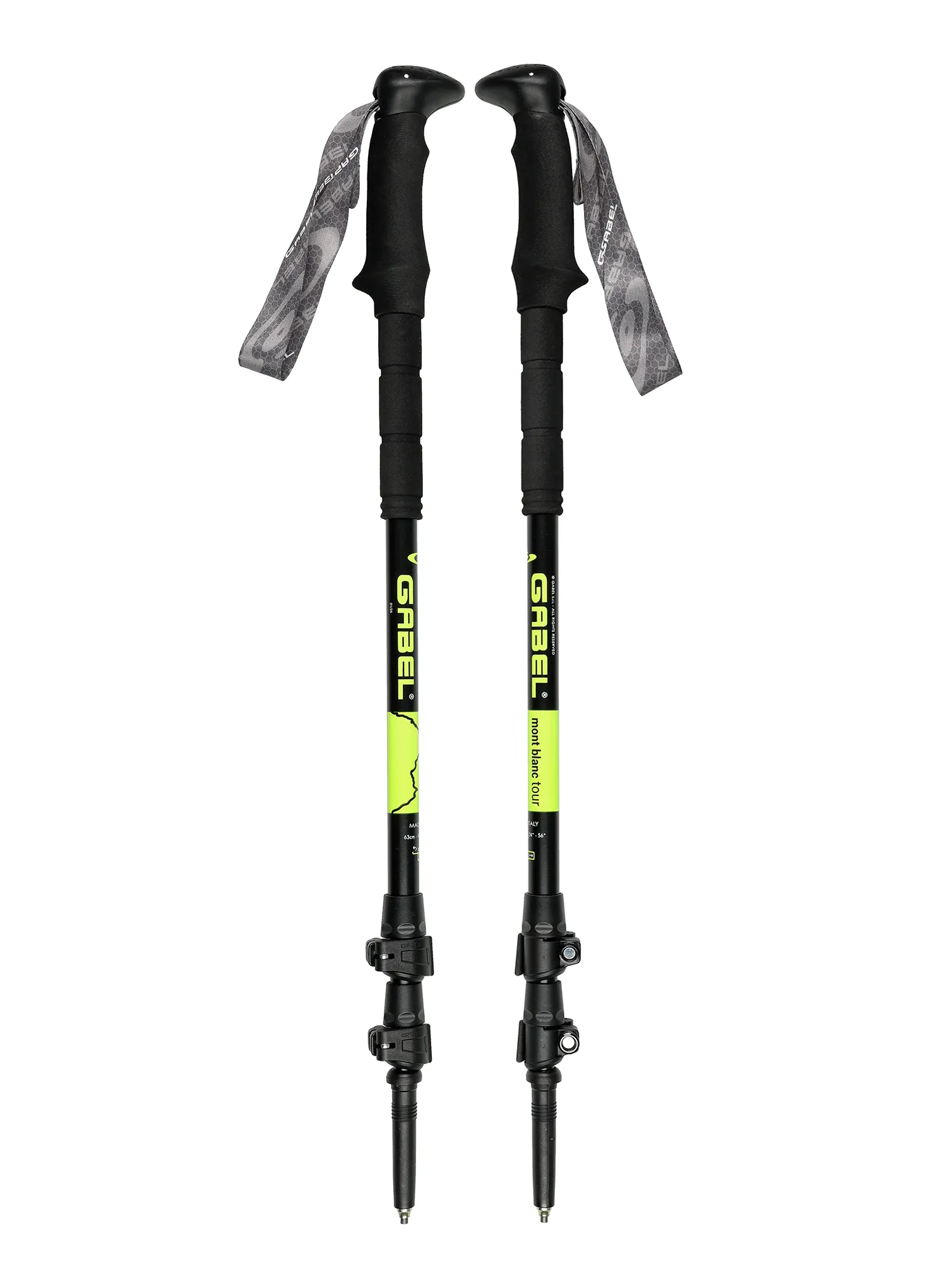 Aluminijeve palice Gabel Mont Blanc Tour - lime
