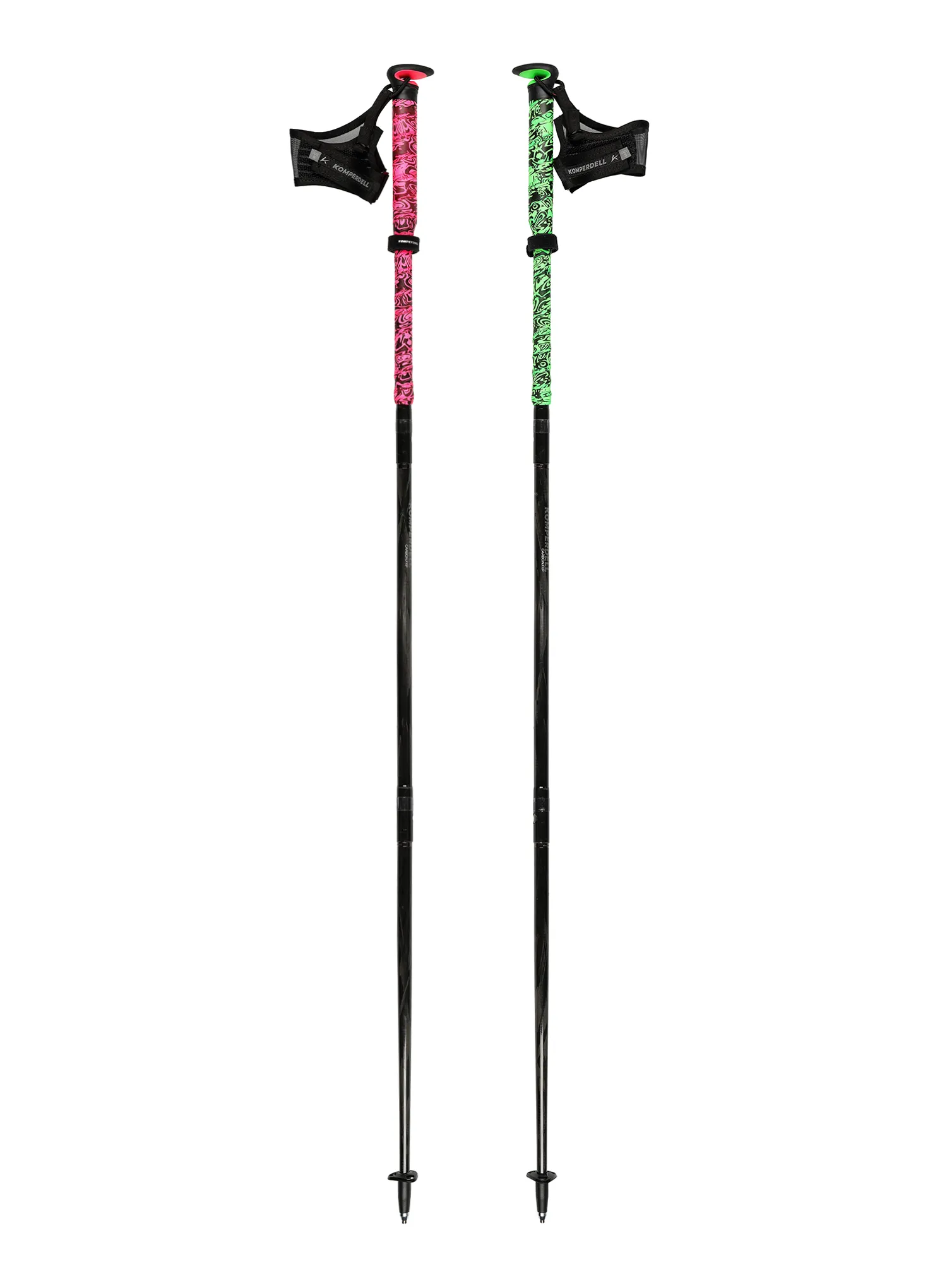 Palice za tek Komperdell Fxp Carbon Ultra - green/pink
