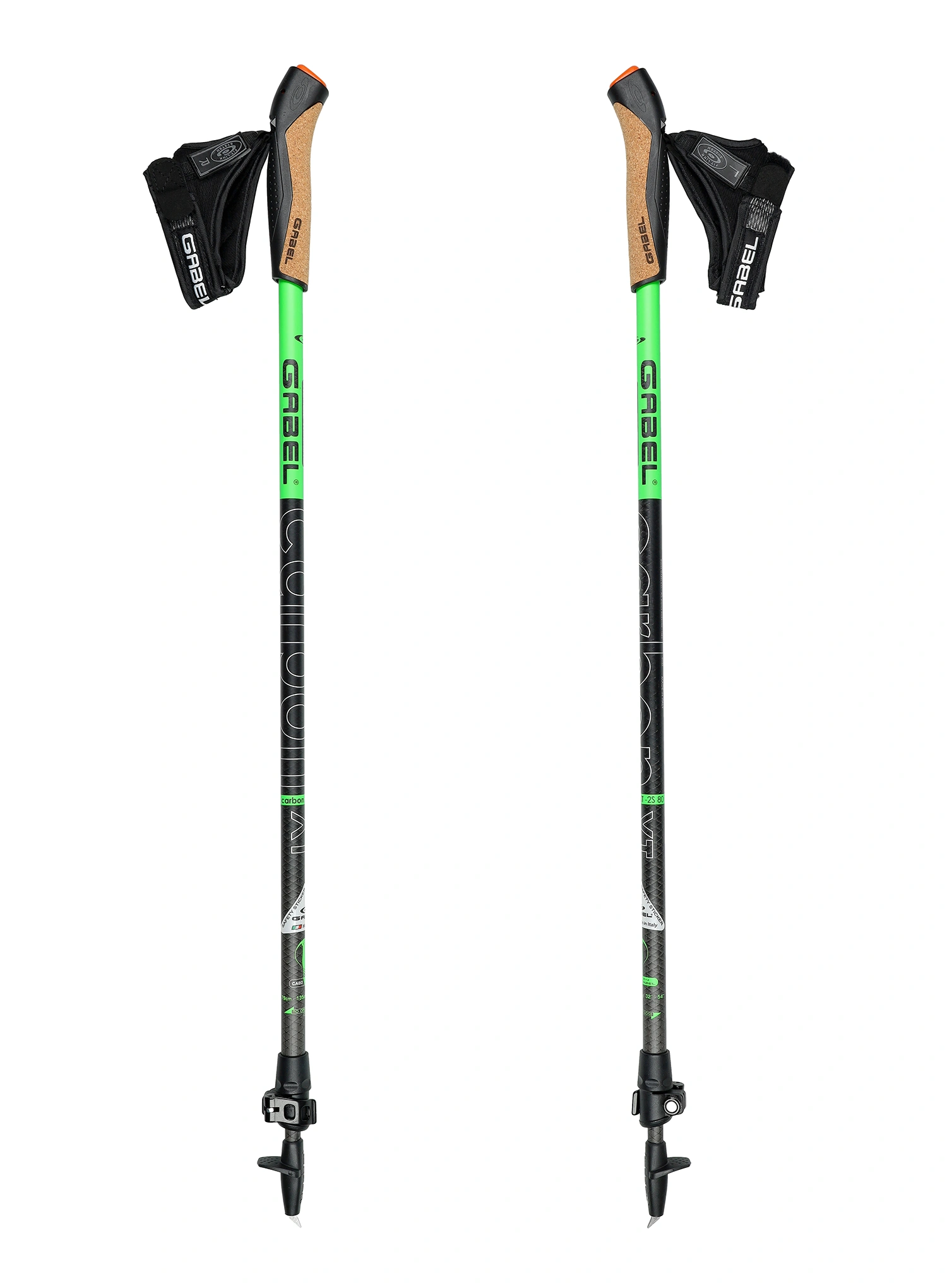 Palice za nordijsko hojo Gabel Carbon XT 2S-80 F.L.