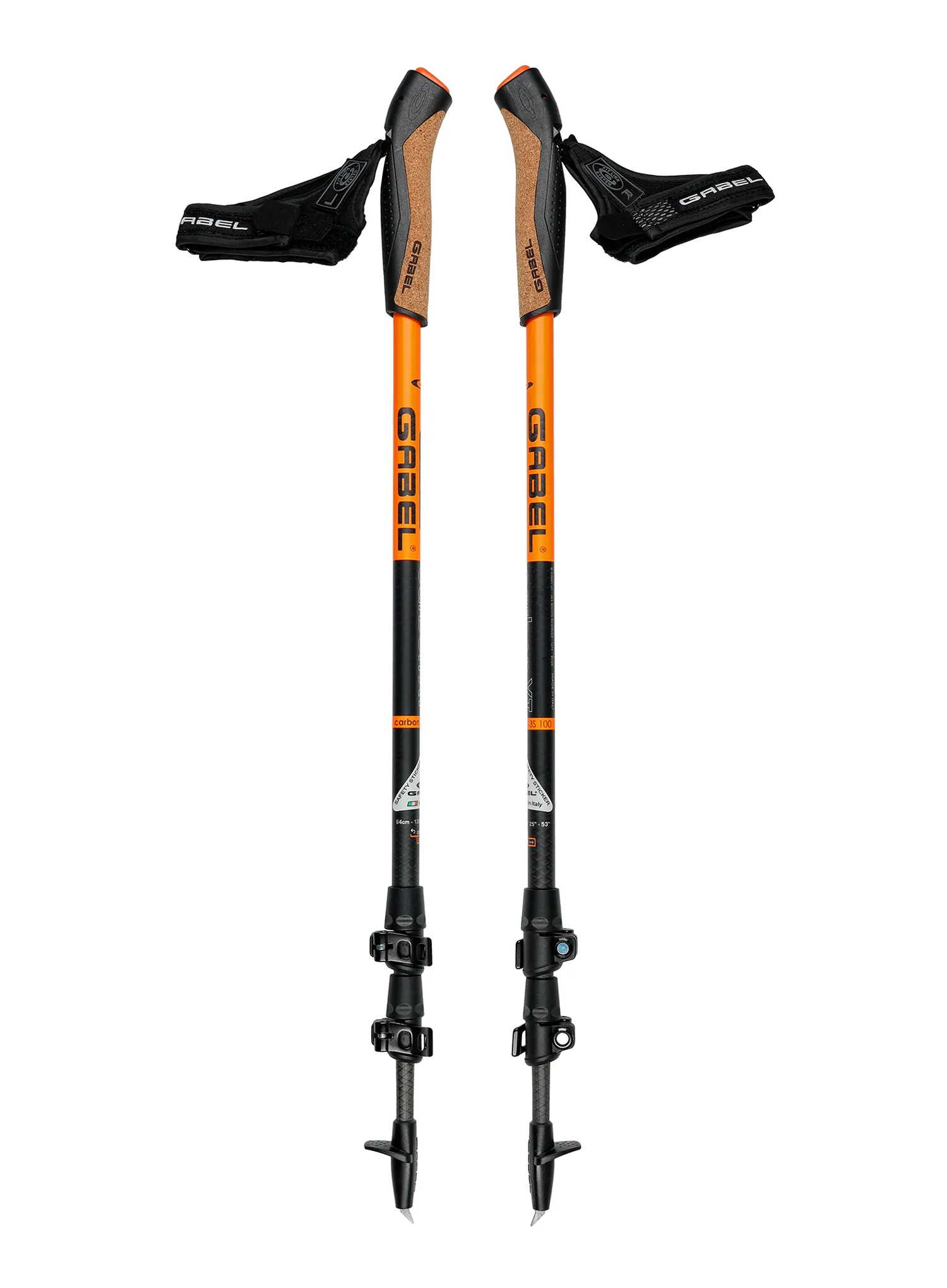 Palice za nordijsko hojo Gabel Carbon XT 3S FL 100 63-135