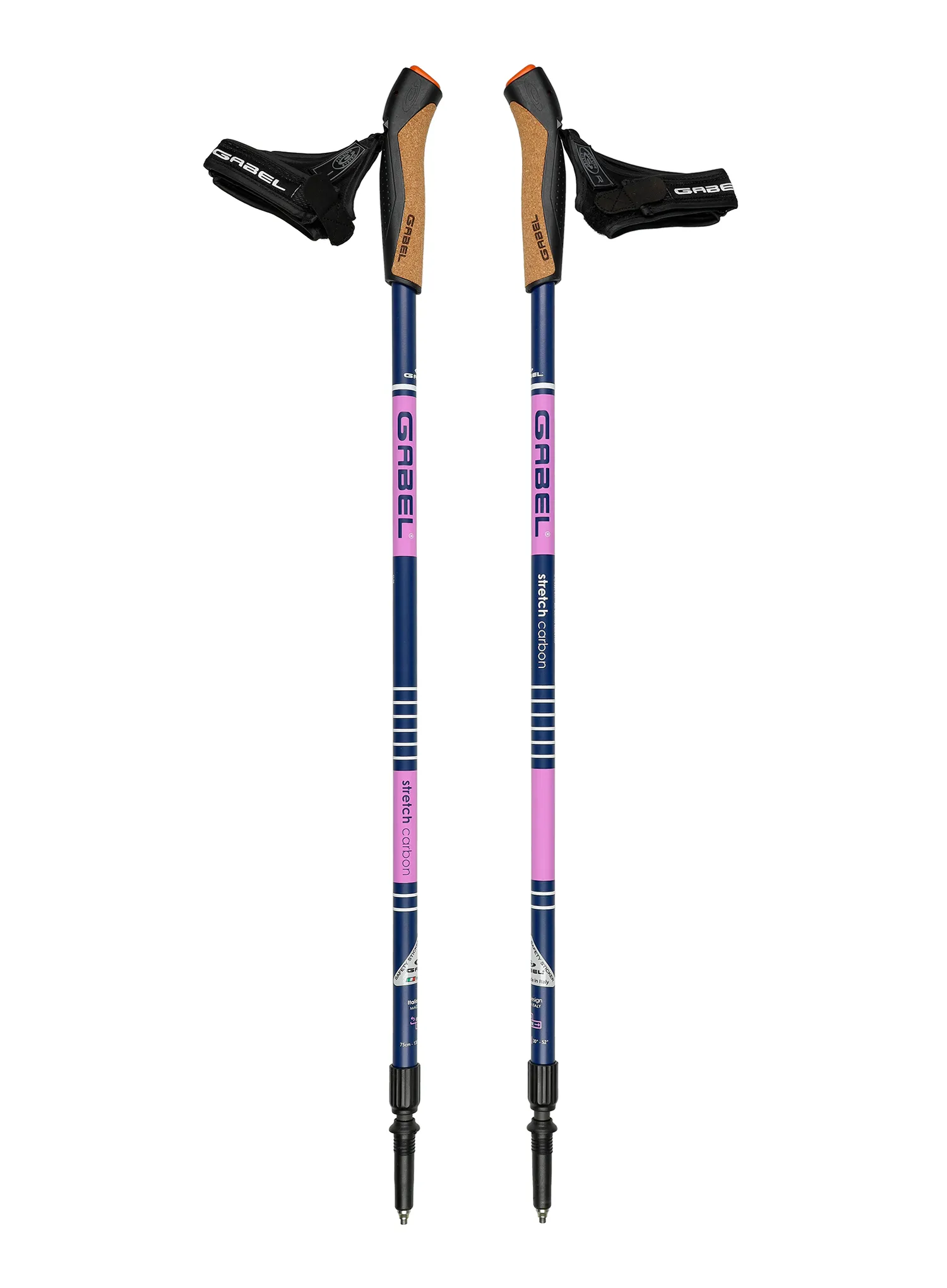 Palice za nordijsko hojo Gabel Stretch Carbon - lilac