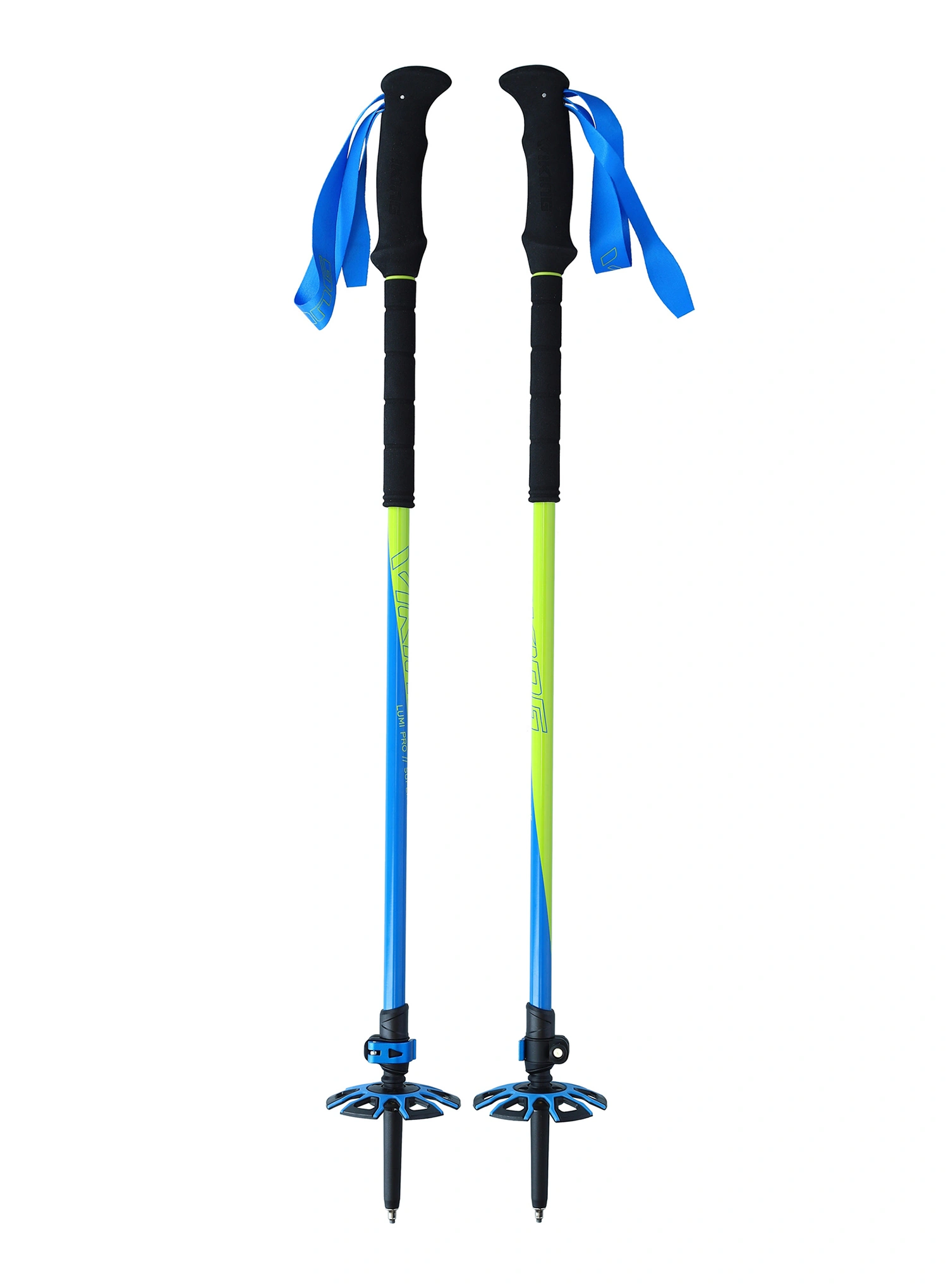 Palice za turno smučanje Viking Lumi Pro Skitouring - lime/blue
