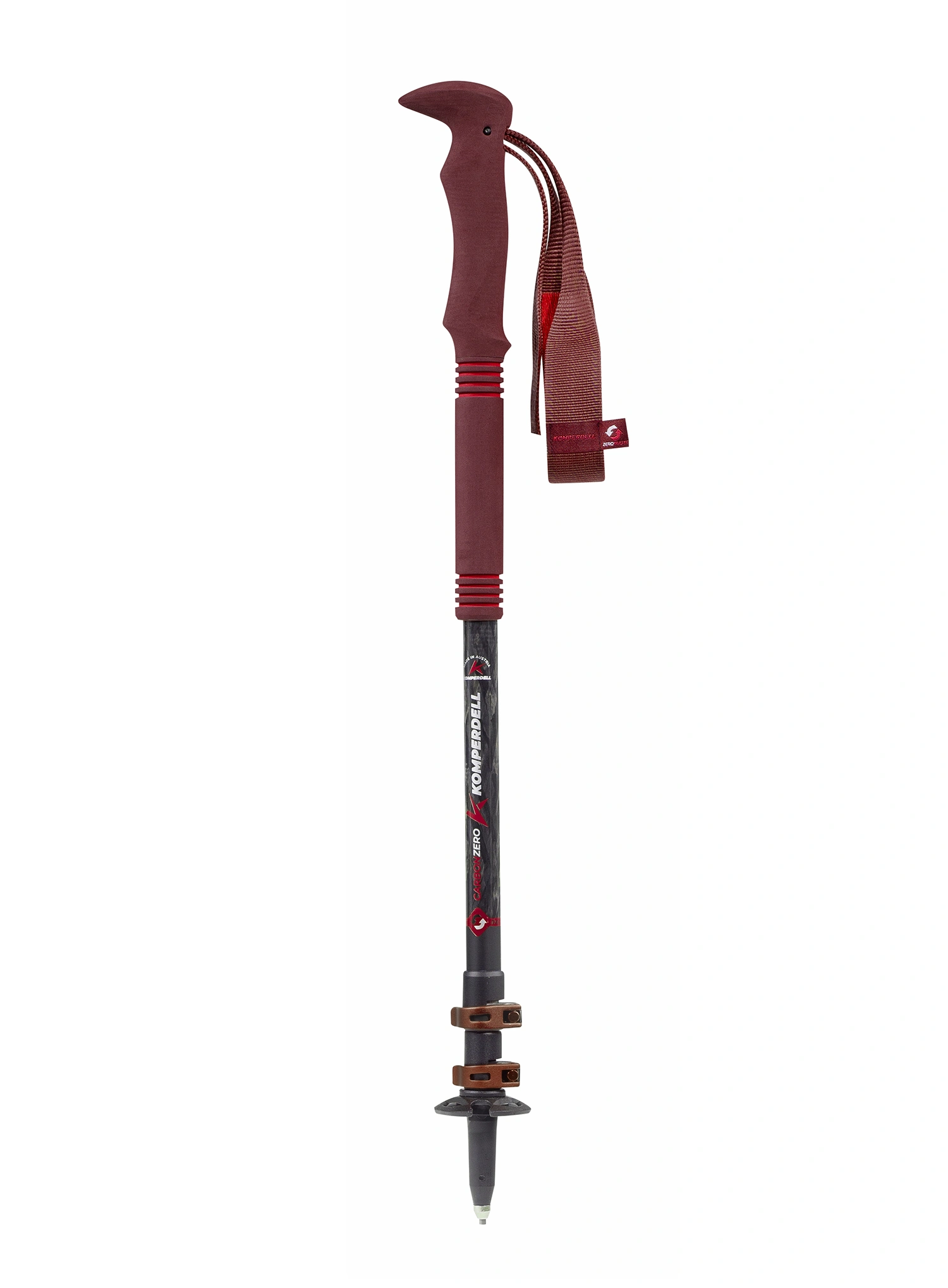 Pohodniške palice Komperdell Carbon Pro Zero Compact  - malbec