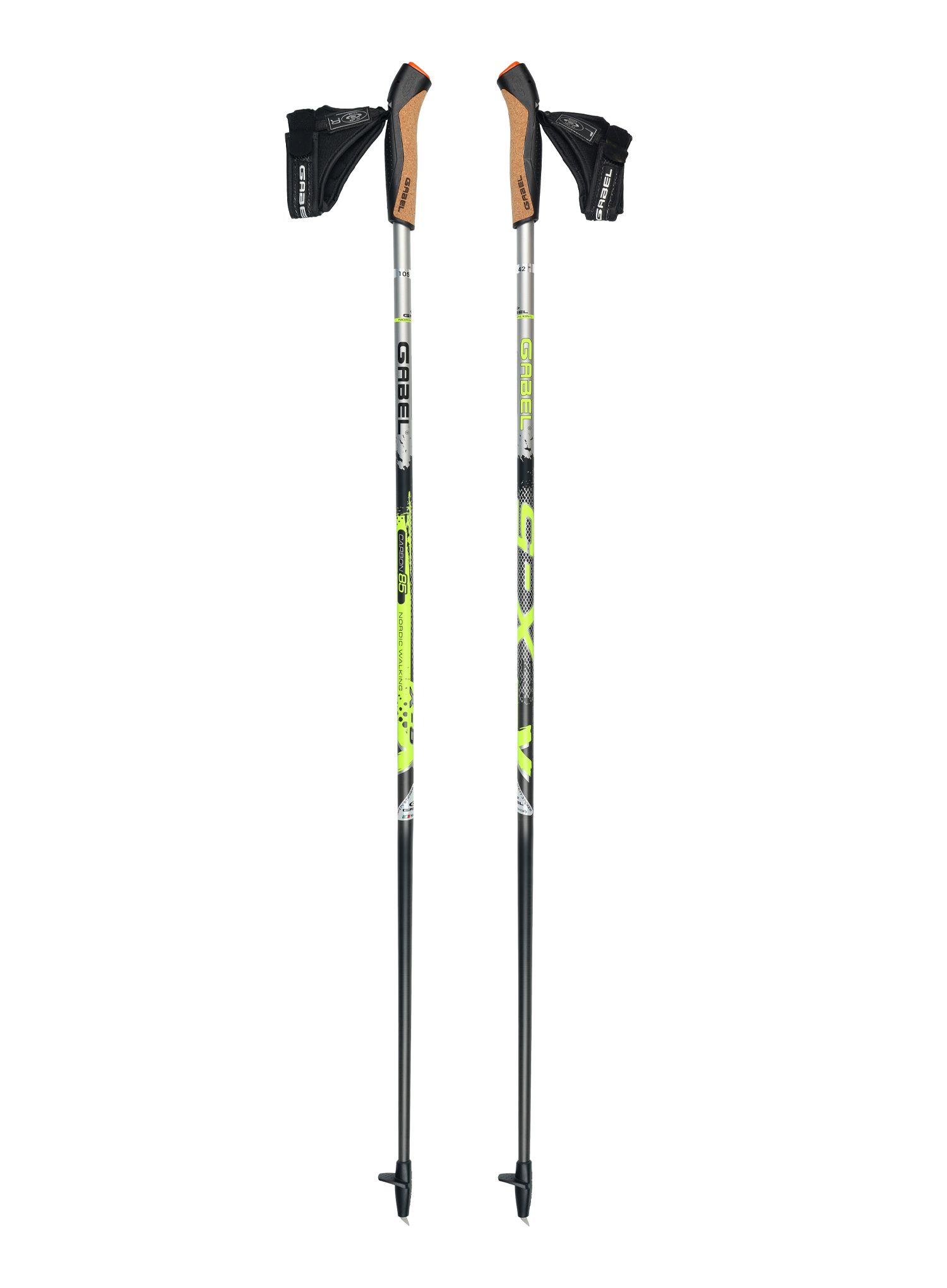 Karbonske palice Gabel X-5 - black/yellow