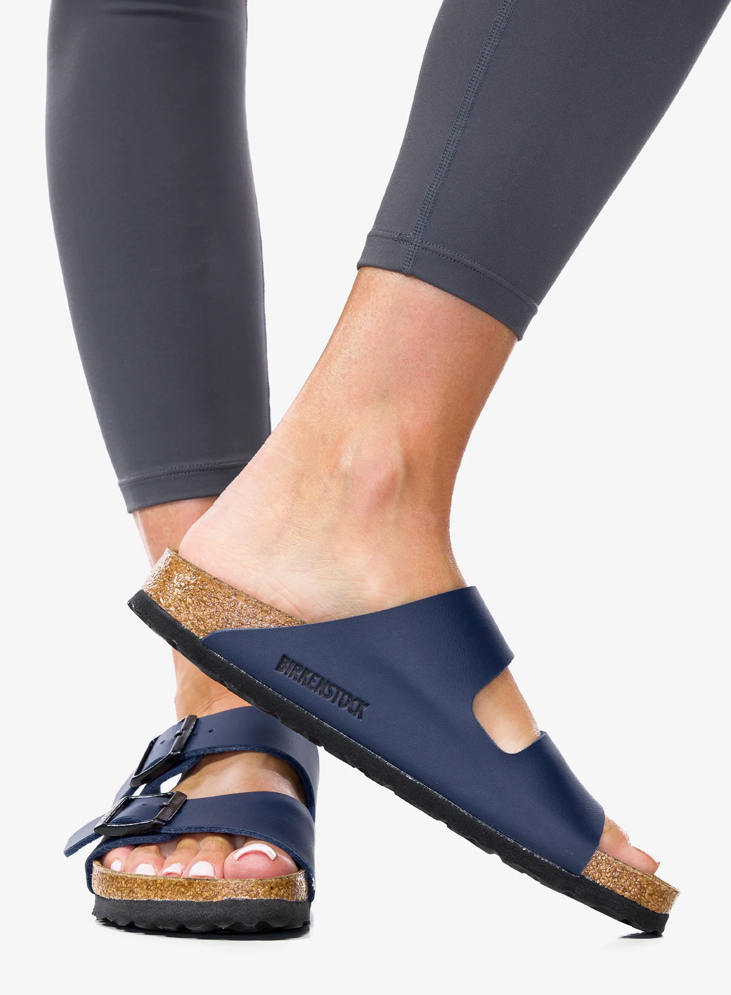Ženski natikači Birkenstock Arizona Birko-Flor - blue