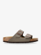 Ženski natikači Birkenstock Arizona Birko-Flor Nubuk - stone