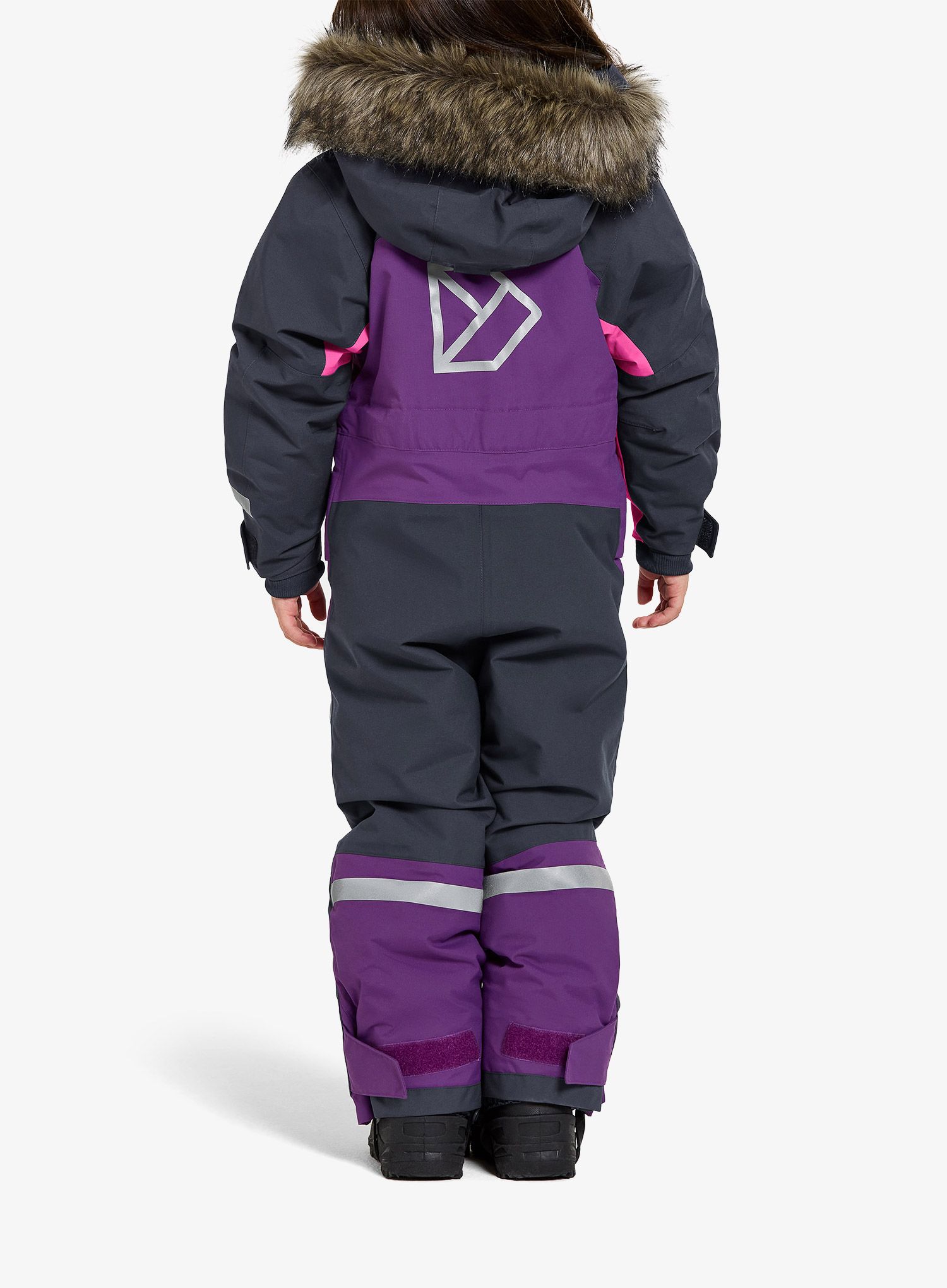 Kombinezoni za deklice Didriksons Bjarven Coverall 3 - royal purple