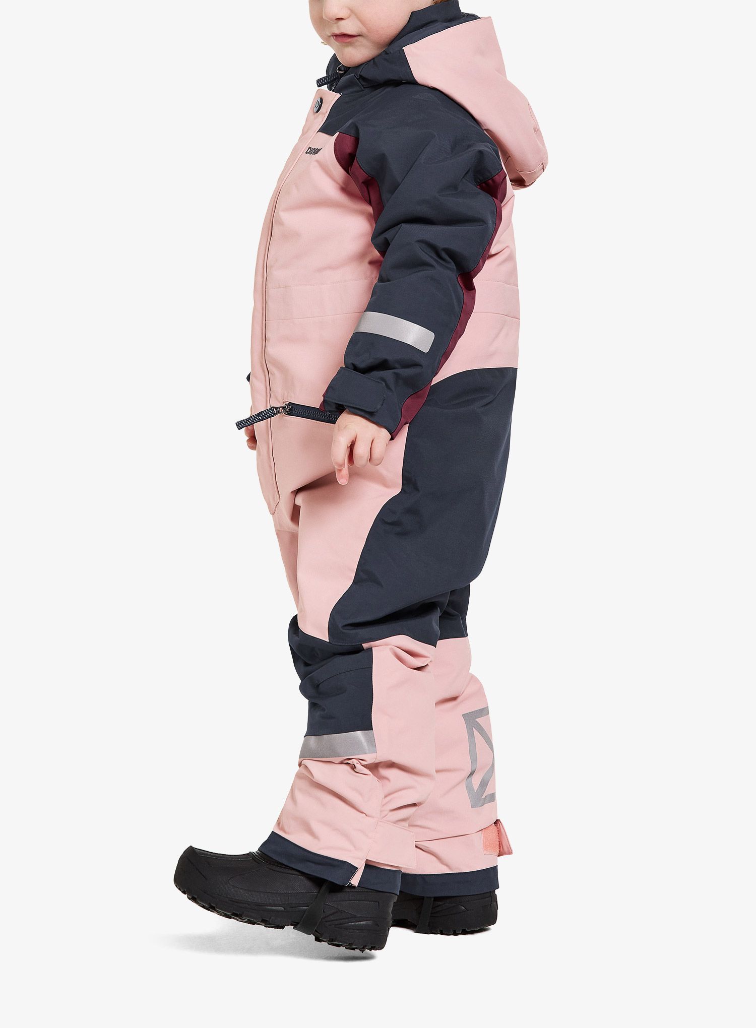 Kombinezoni za deklice Didriksons Neptun Coverall 3 - dusty pink