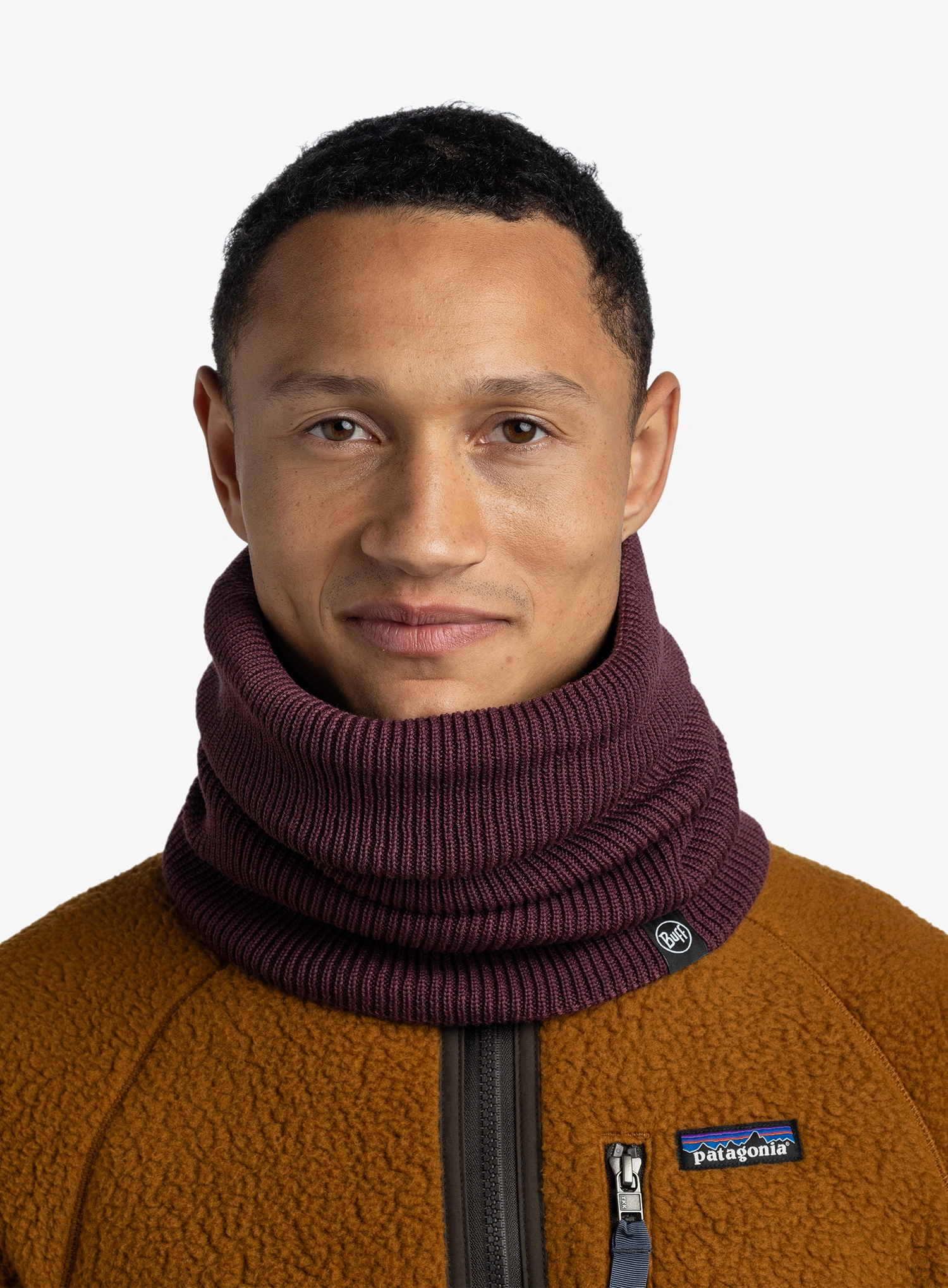 Šal za vrat Buff Renvi - burgundy