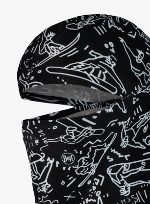 Otroška podkapa Buff Thermonet Hinged Balaclava - tivat black