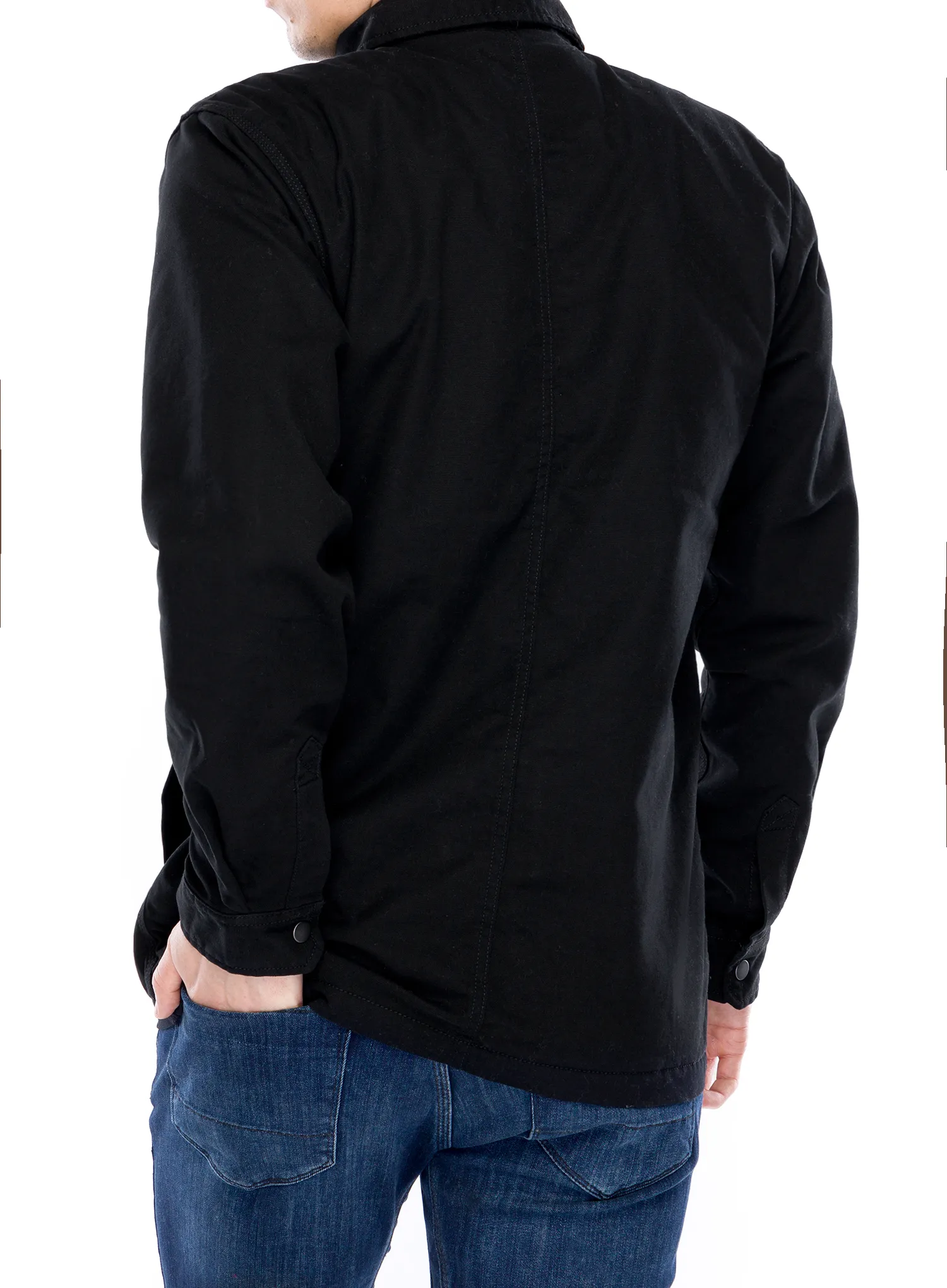 Srajca Carhartt Fleece Lined Snap Front Shirt Jac - black
