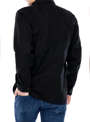 Srajca Carhartt Fleece Lined Snap Front Shirt Jac - black