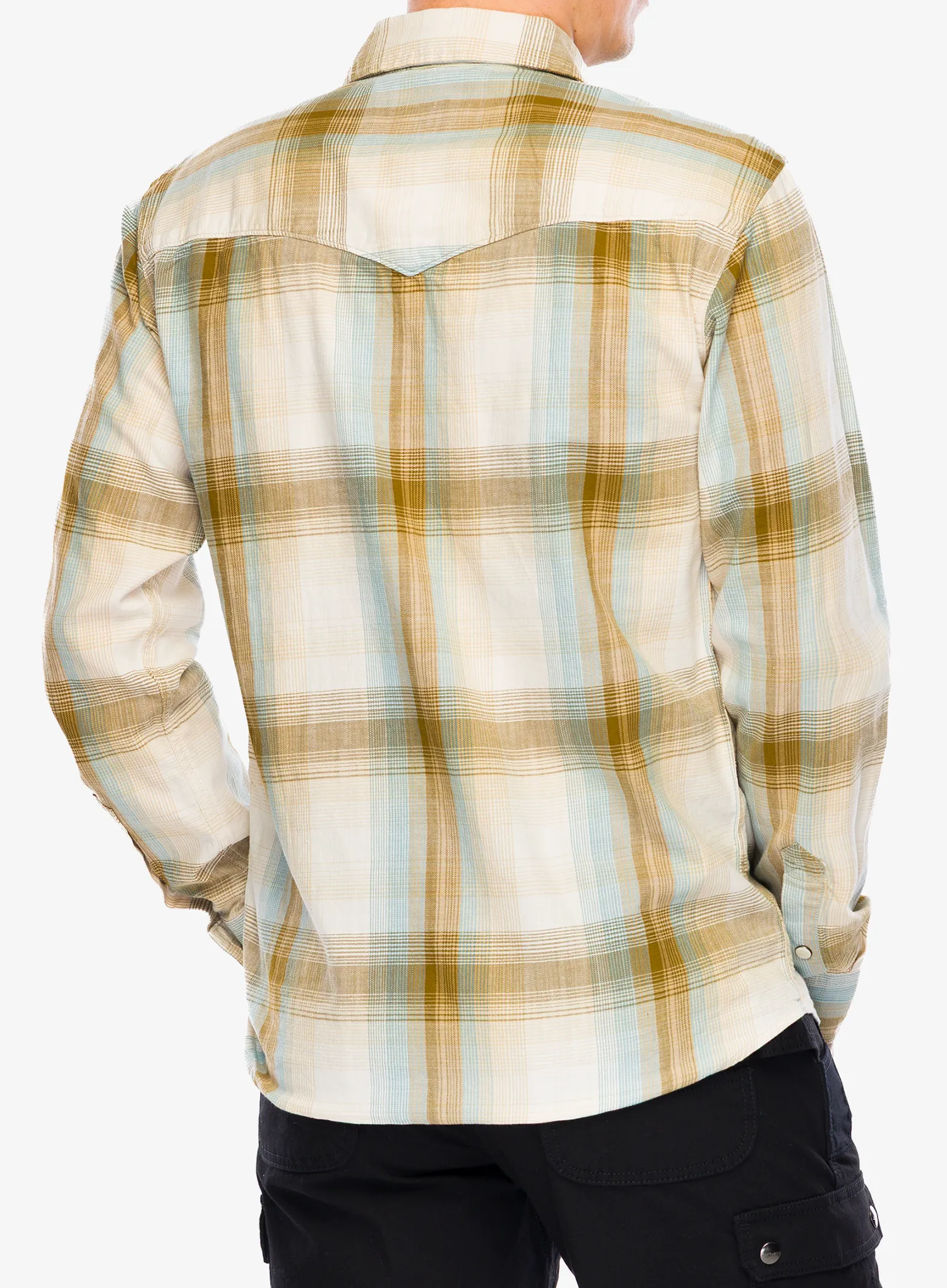 Srajca Carhartt Snap-Front Plaid Shirt - chalk