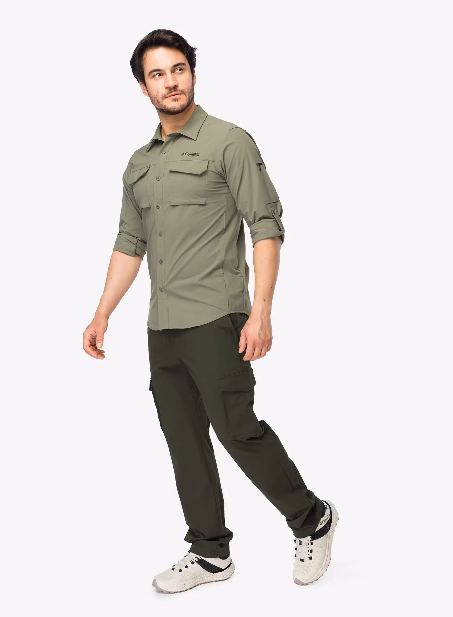 Srajca Columbia Silver Ridge Elite Long Sleeve Woven - stone green
