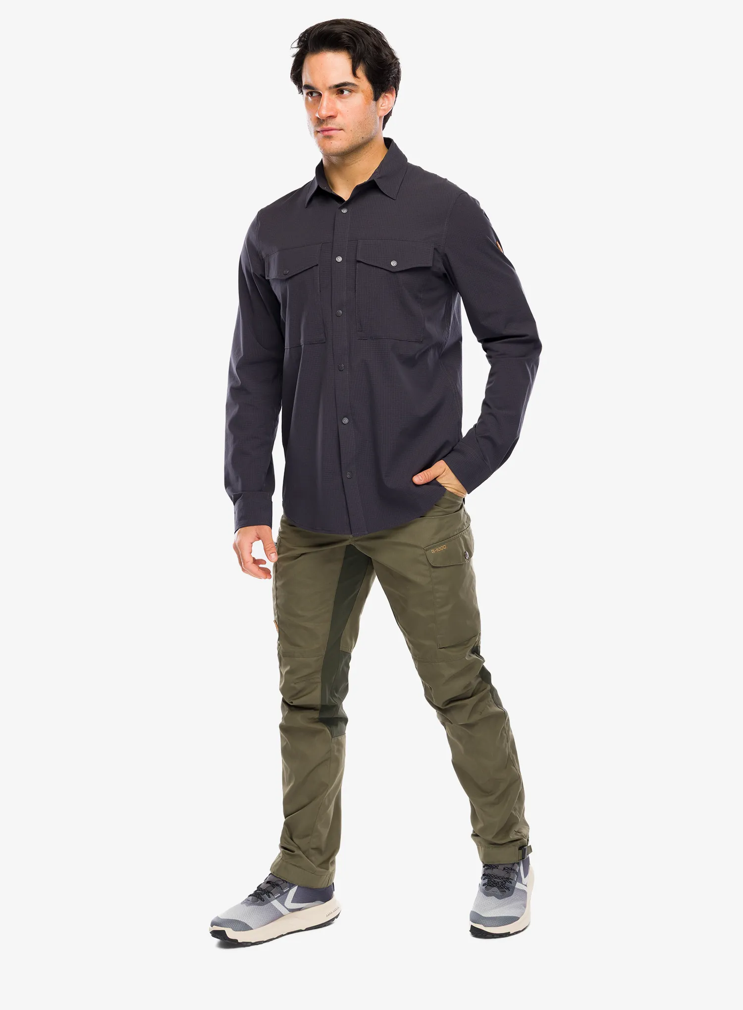 Srajca Fjallraven Abisko Trekking Shirt - dark grey