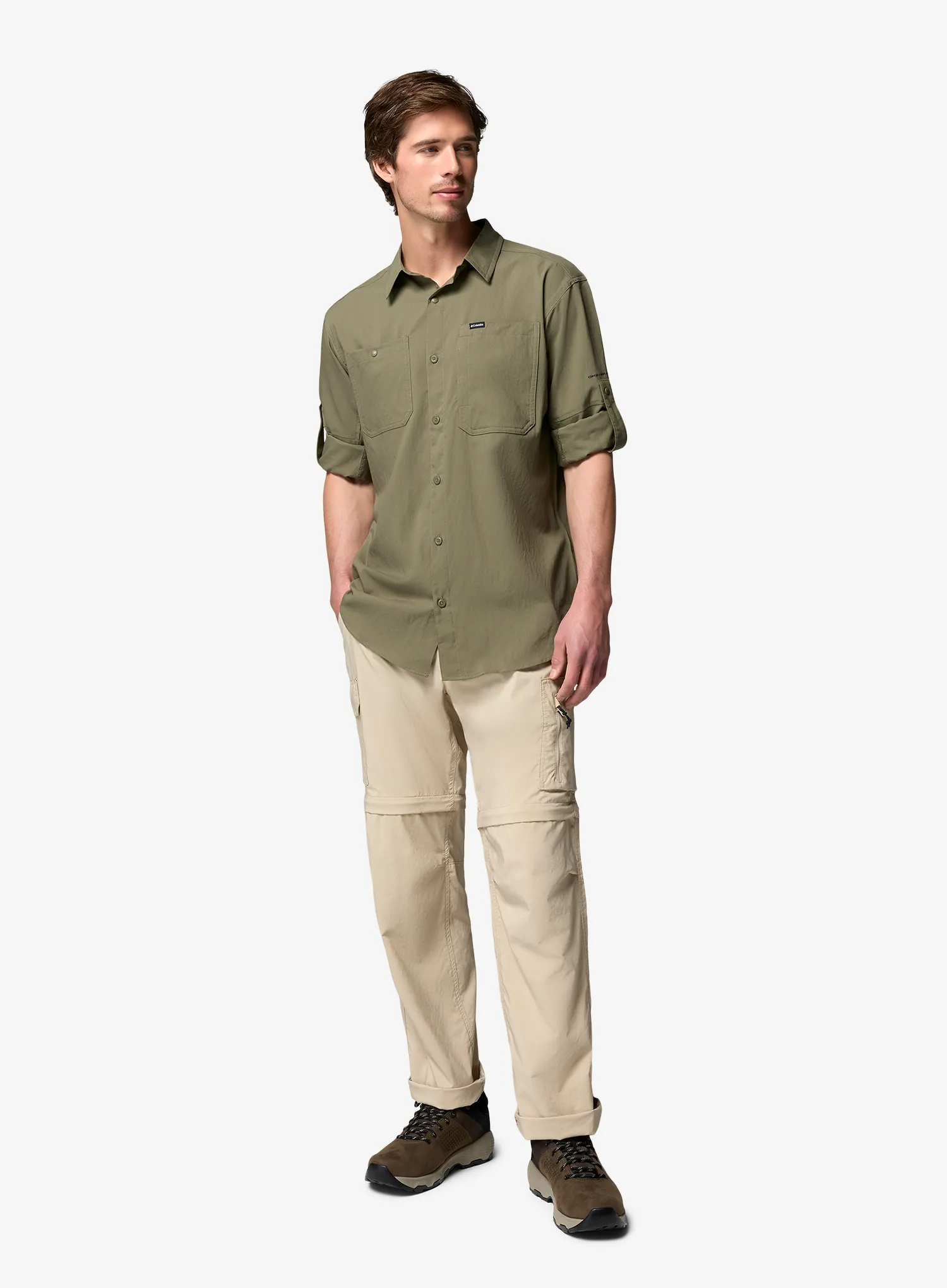 Srajca Columbia Silver Ridge Utility II LS Shirt - stone green