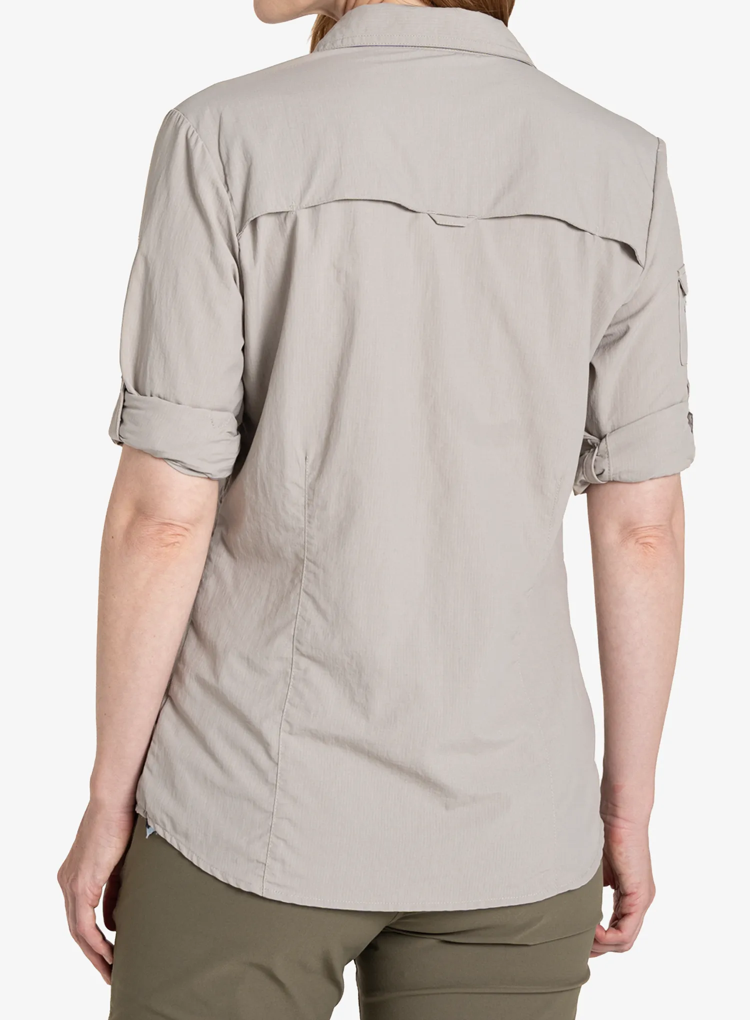 Ženska srajca Craghoppers NosiLife Adventure LS Shirt III - soft mushroom
