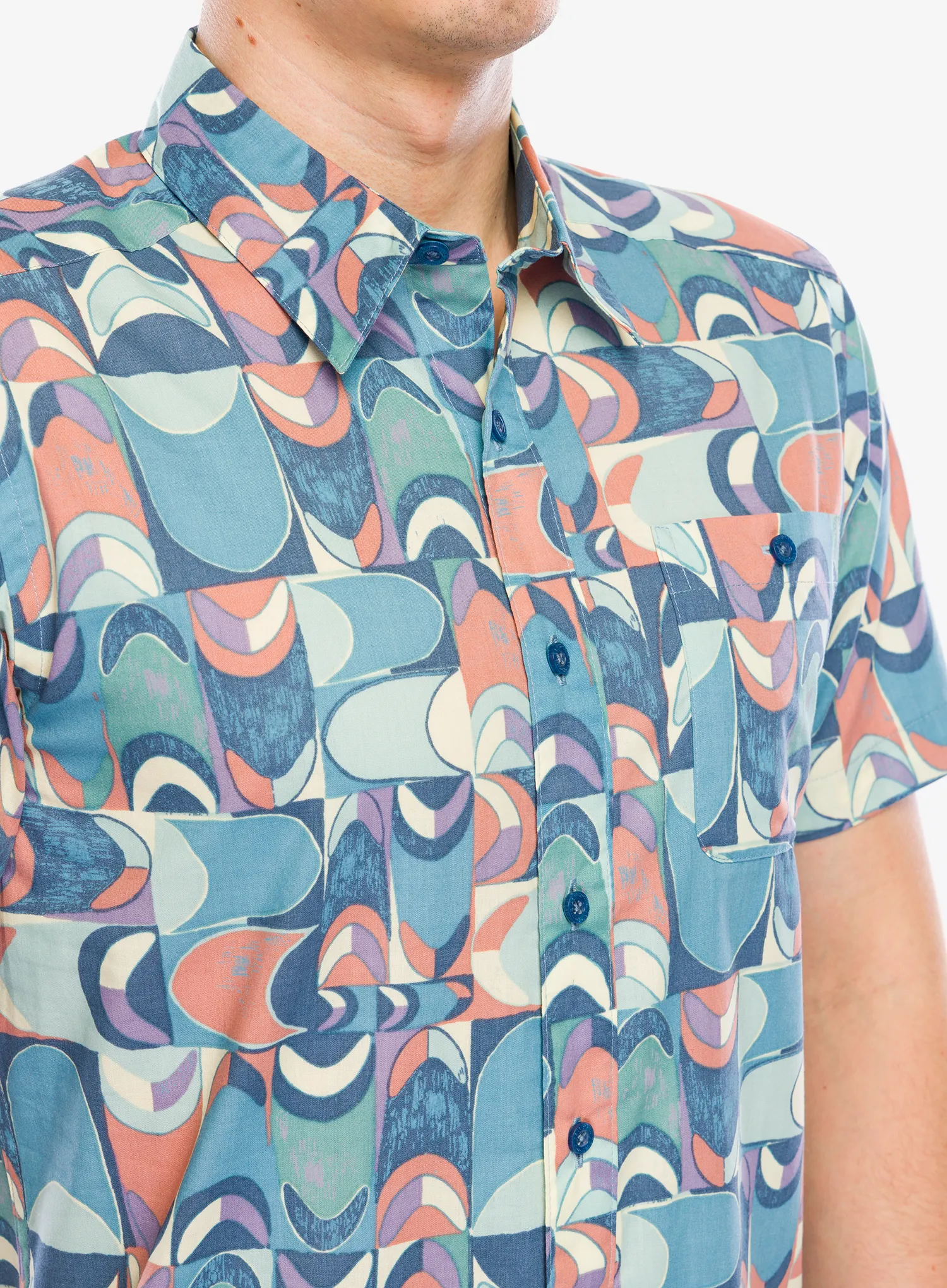 Srajca Patagonia Go To Shirt - swallowtail geo/still blue