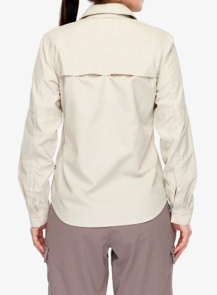 Ženska srajca proti komarjem Columbia Skien Valley Long Sleeve Shirt - dark stone