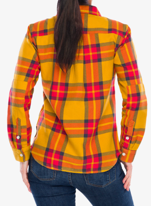 Ženska srajca Black Diamond Project Twill LS Shirt - amber/coral red