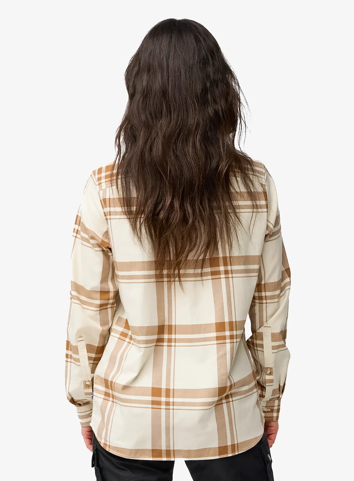 Ženska srajca Fjallraven Ovik Lite Flannel Shirt - chalk white/fossil