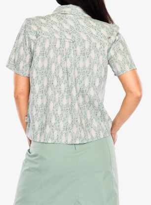 Ženska srajca Royal Robbins Camino Pucker S/S - sage leaf fish pt